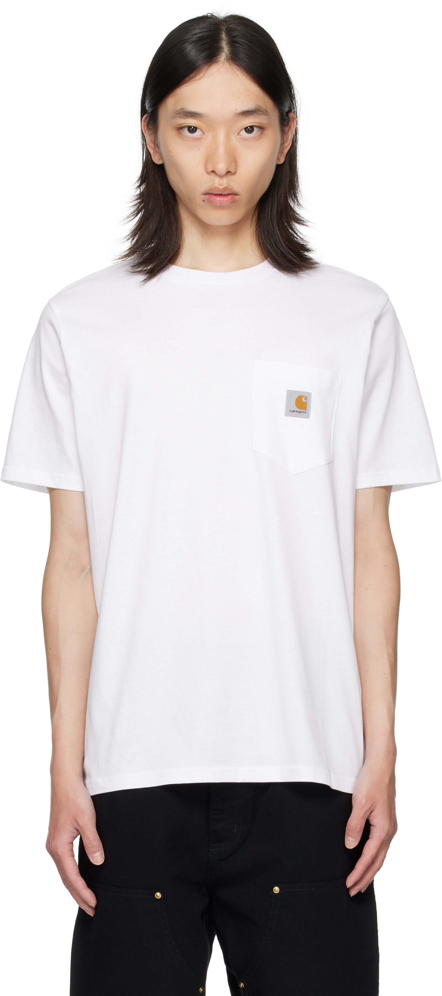 Carhartt Work In Progress - 화이트 포켓 티셔츠