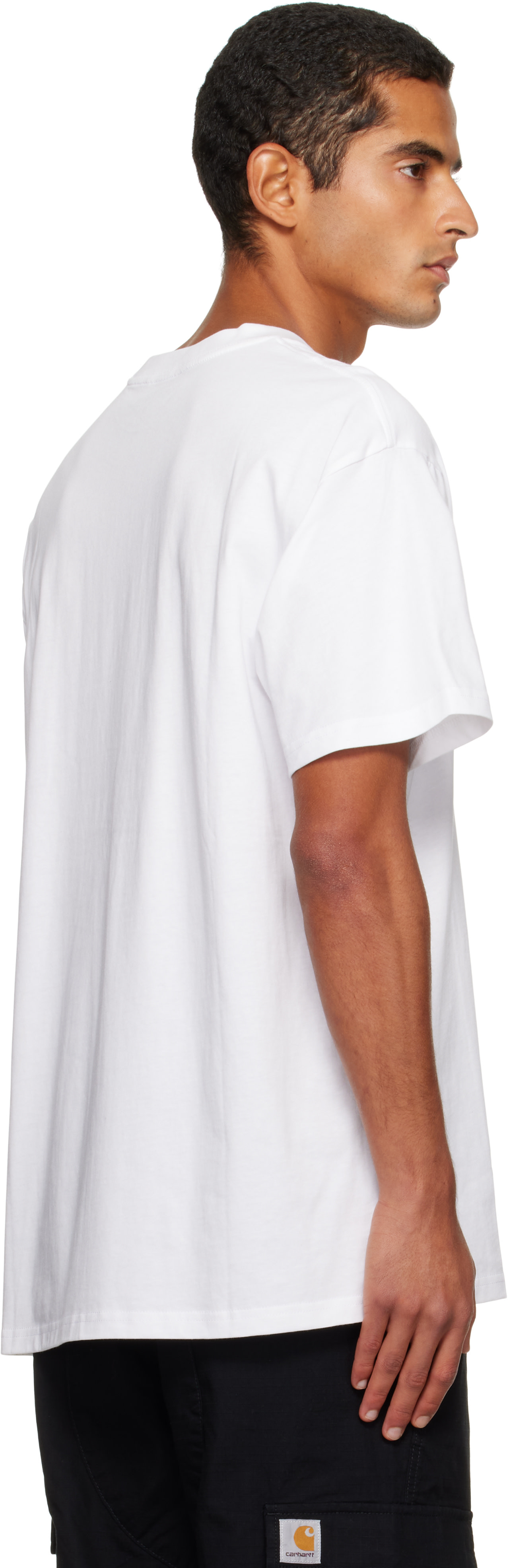 Carhartt Work In Progress - T-shirt blanc à logo Script brodé