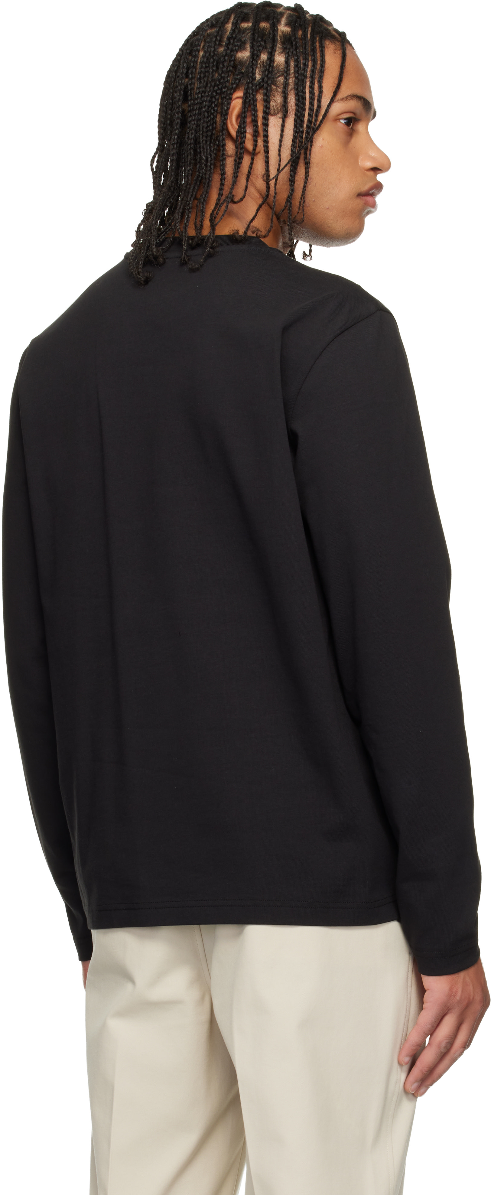Moncler: Black Long Sleeve T-shirt | SSENSE