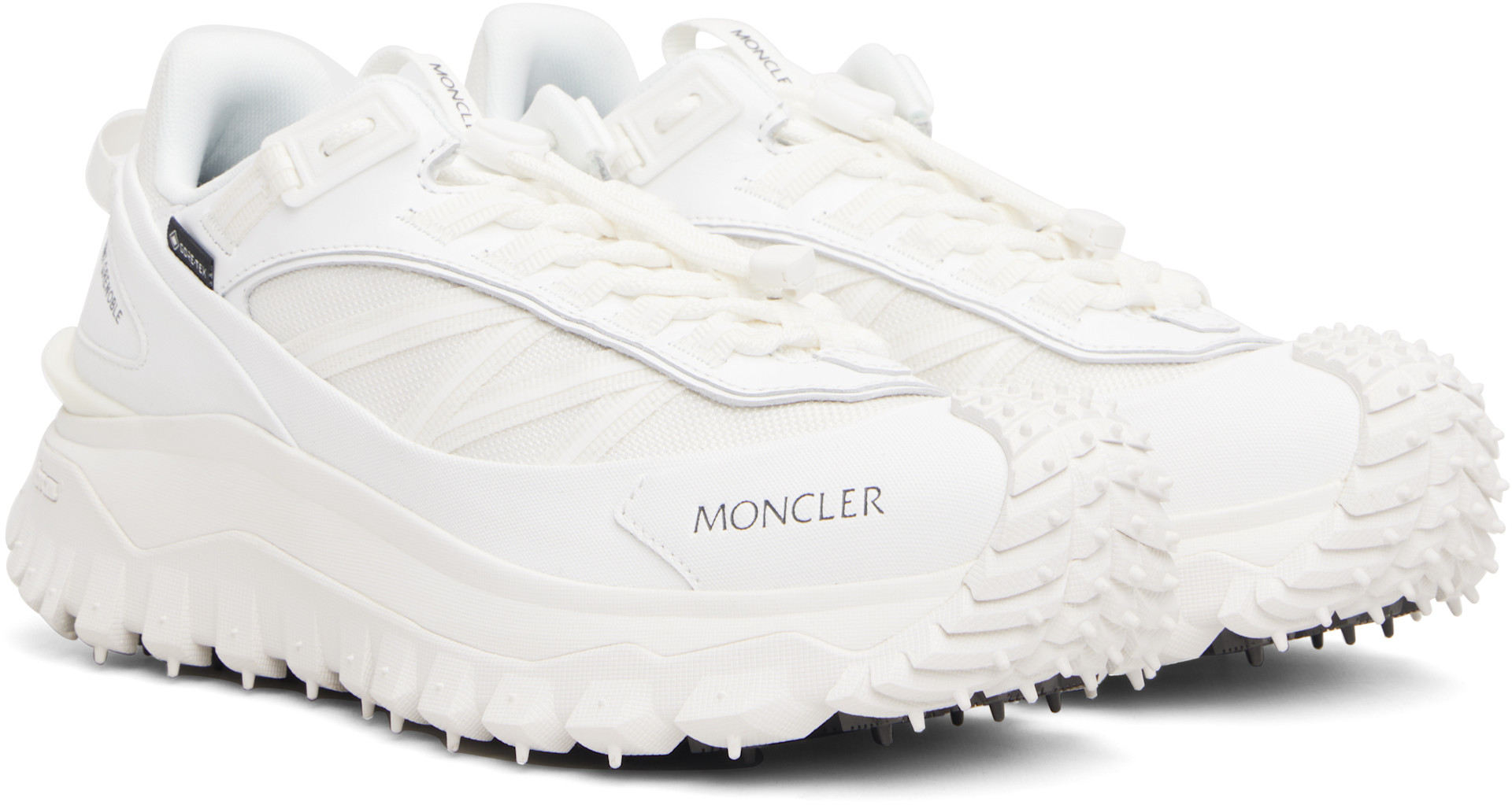 Moncler: White Trailgrip GTX Sneakers | SSENSE