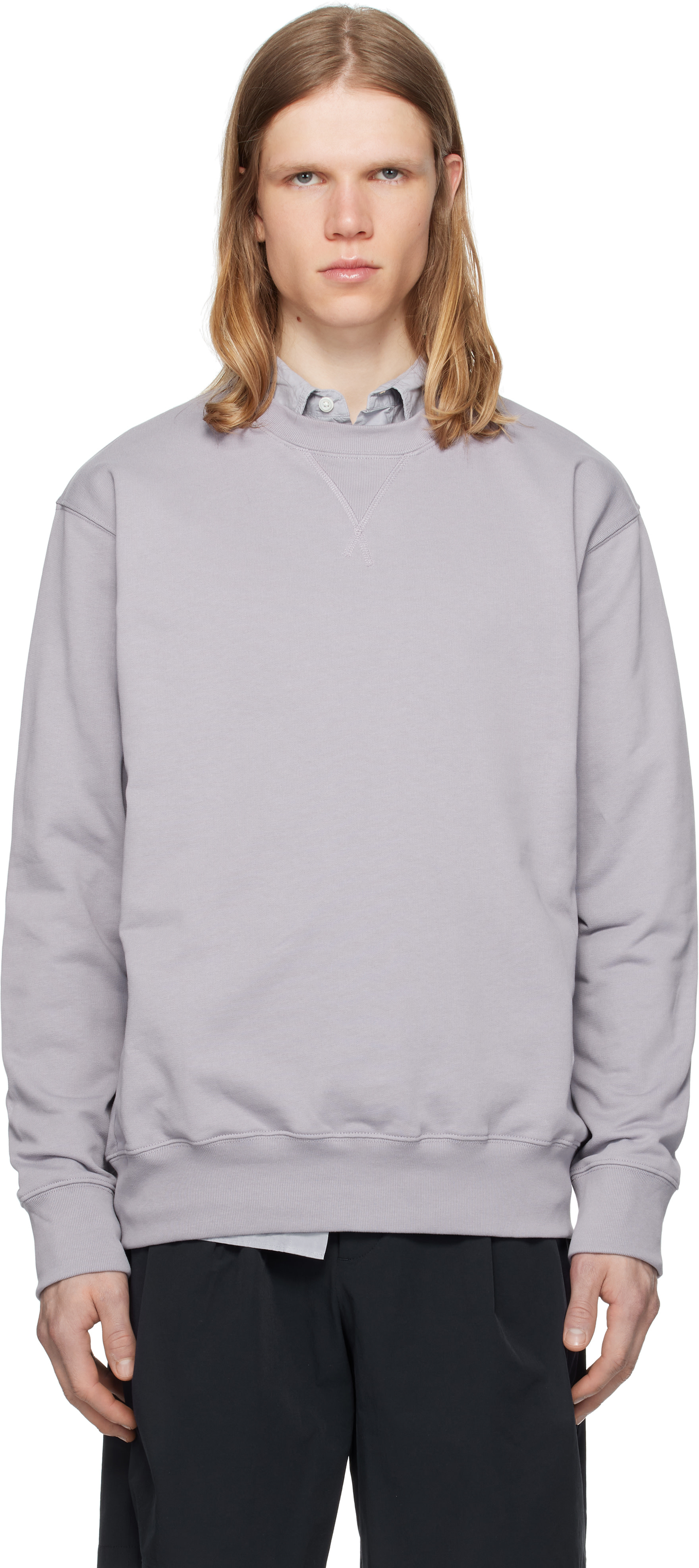 NORSE PROJECTS - Pull molletonné mauve - Norse Standard