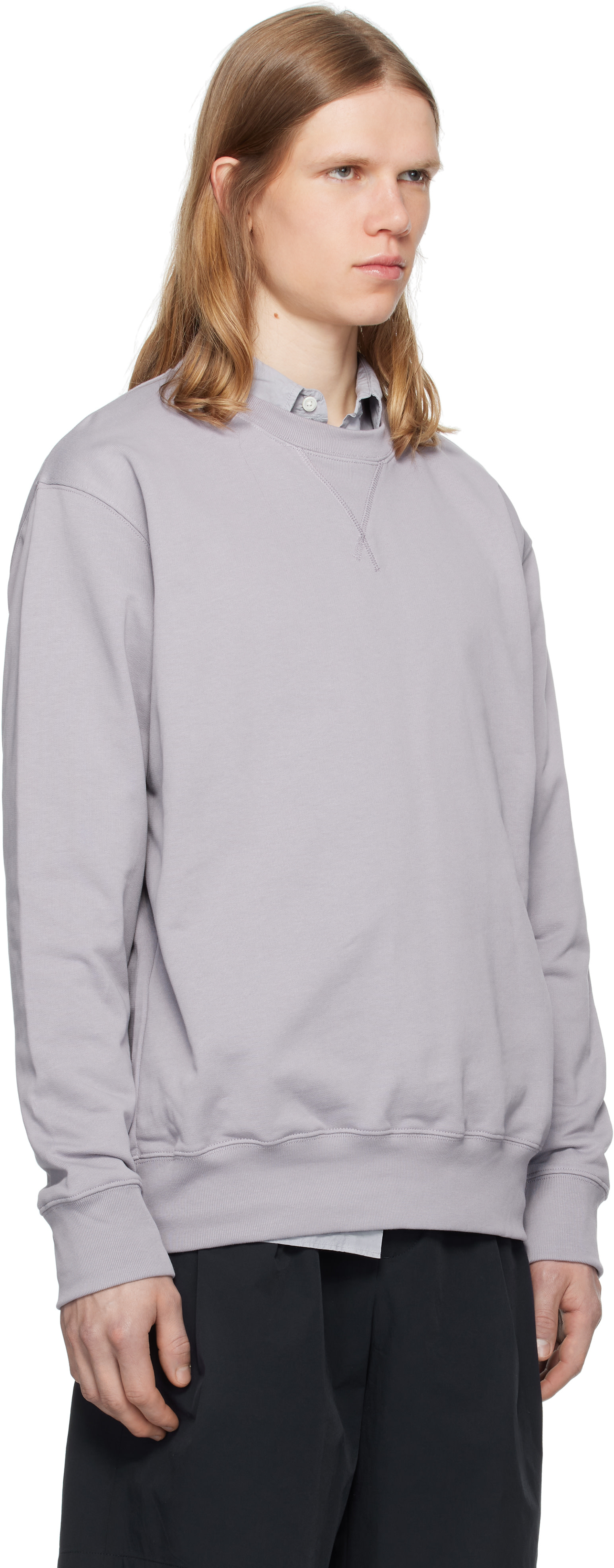NORSE PROJECTS - Pull molletonné mauve - Norse Standard