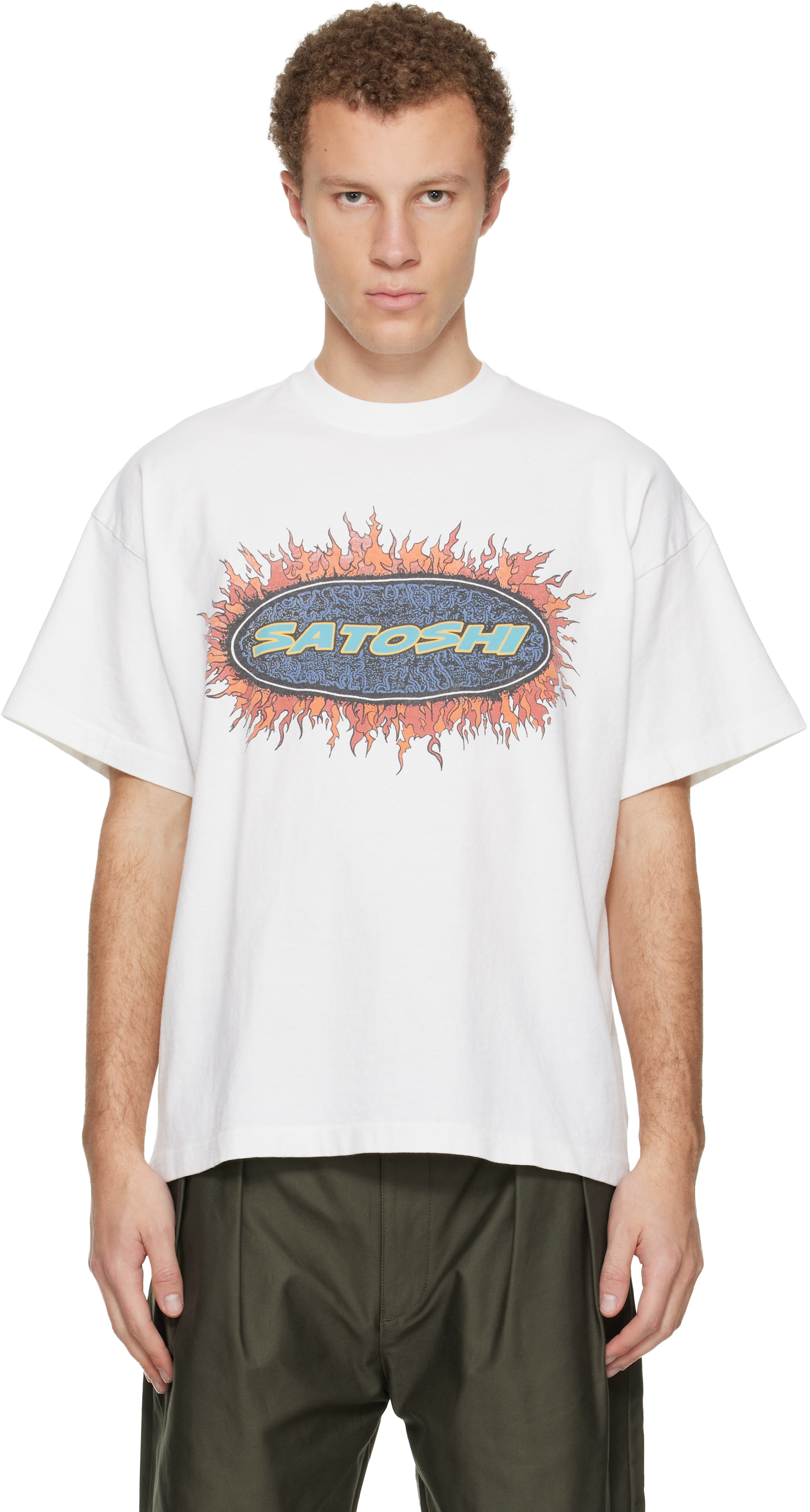 Satoshi Nakamoto: White Blender T-shirt | SSENSE