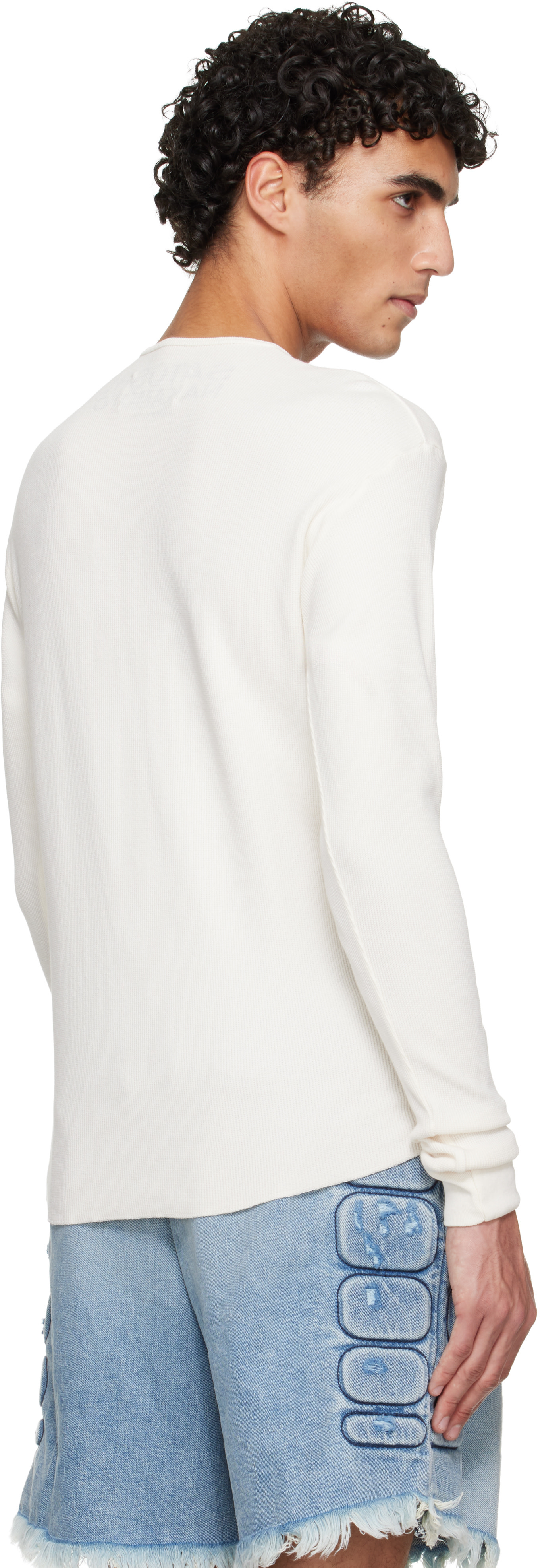 Satoshi Nakamoto: Off-White Logo Thermal T-shirt | SSENSE Canada