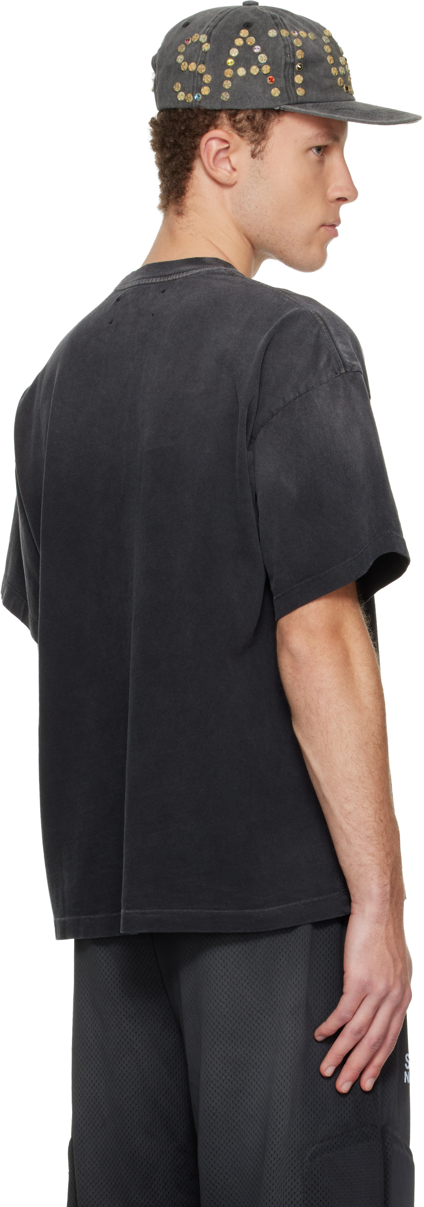 Satoshi Nakamoto: ブラック ステンシルロゴ Tシャツ | SSENSE 日本