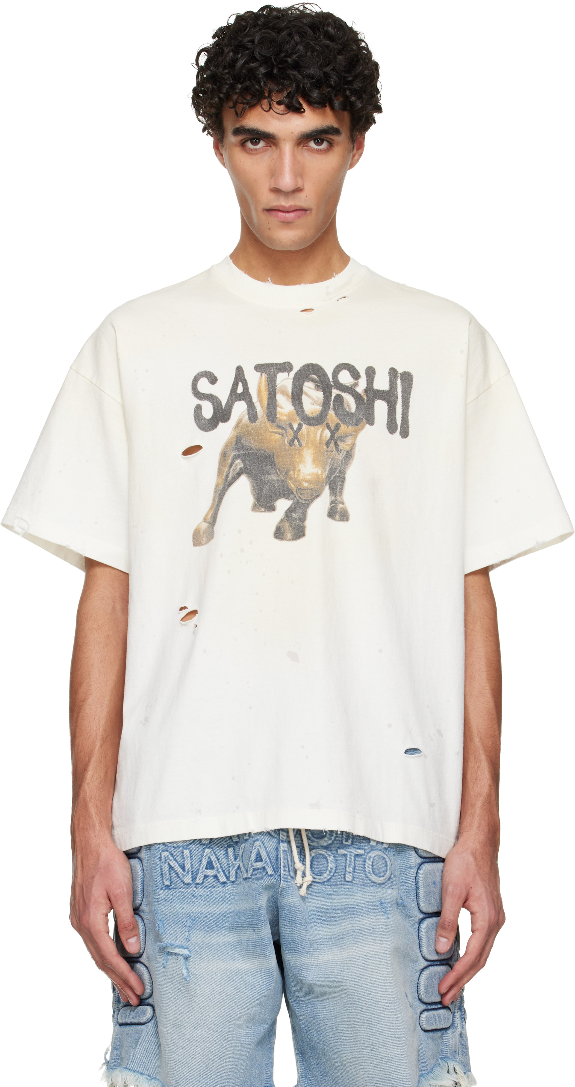 Satoshi Nakamoto: Off-White Wall Street T-shirt | SSENSE Canada