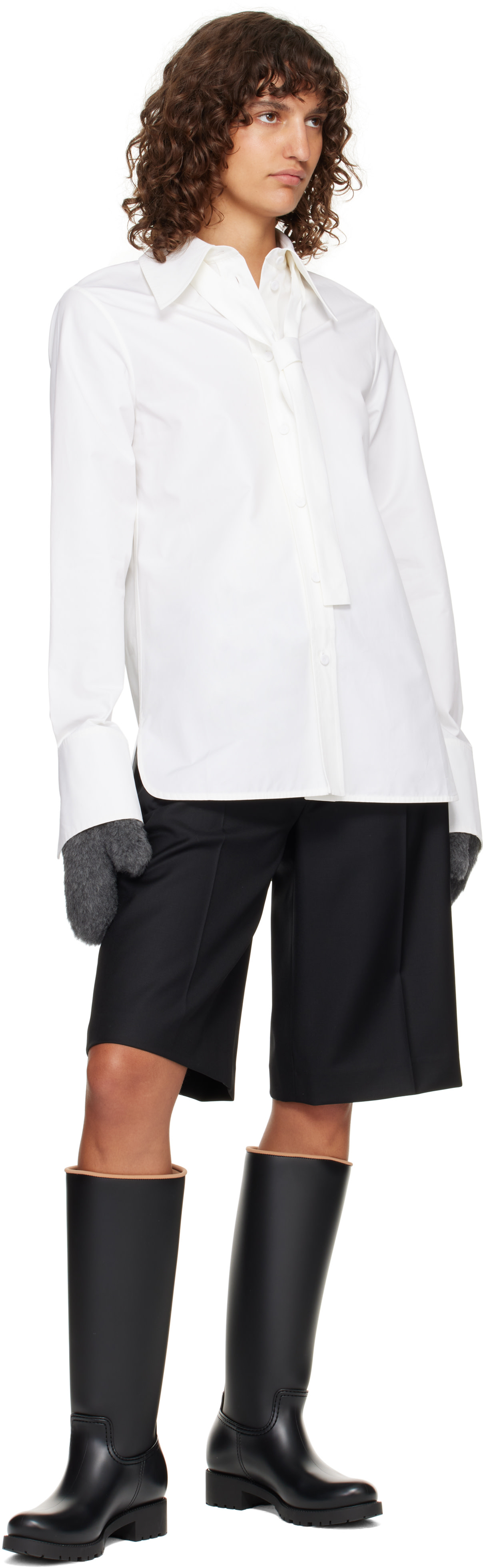 Max Mara - Mitaines Ombrat03 grises