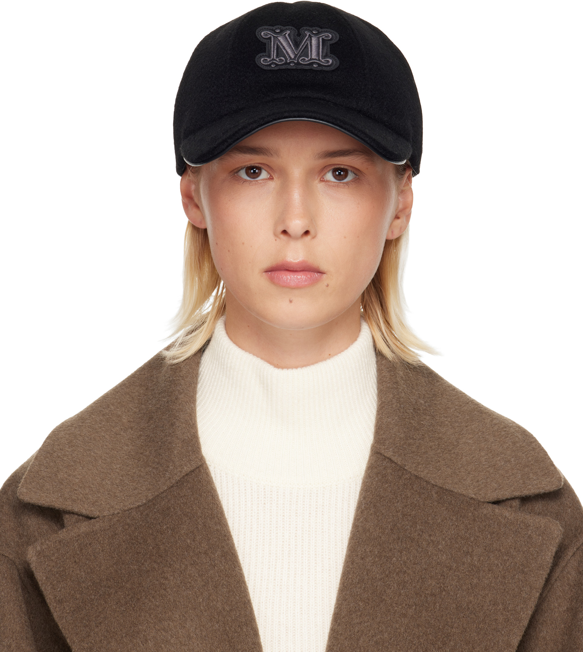 Max Mara - 블랙 페도라 볼캡