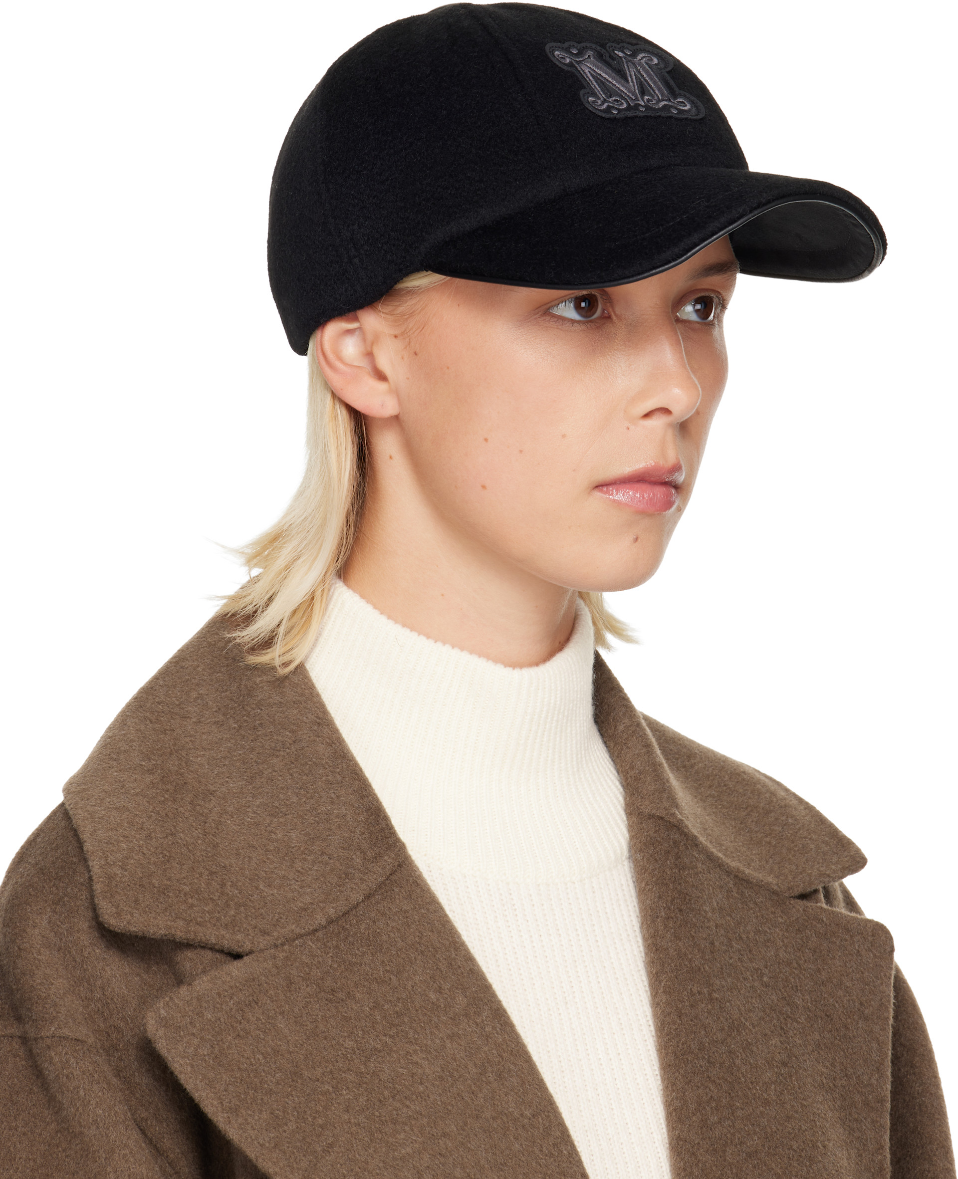 Max Mara - 블랙 페도라 볼캡