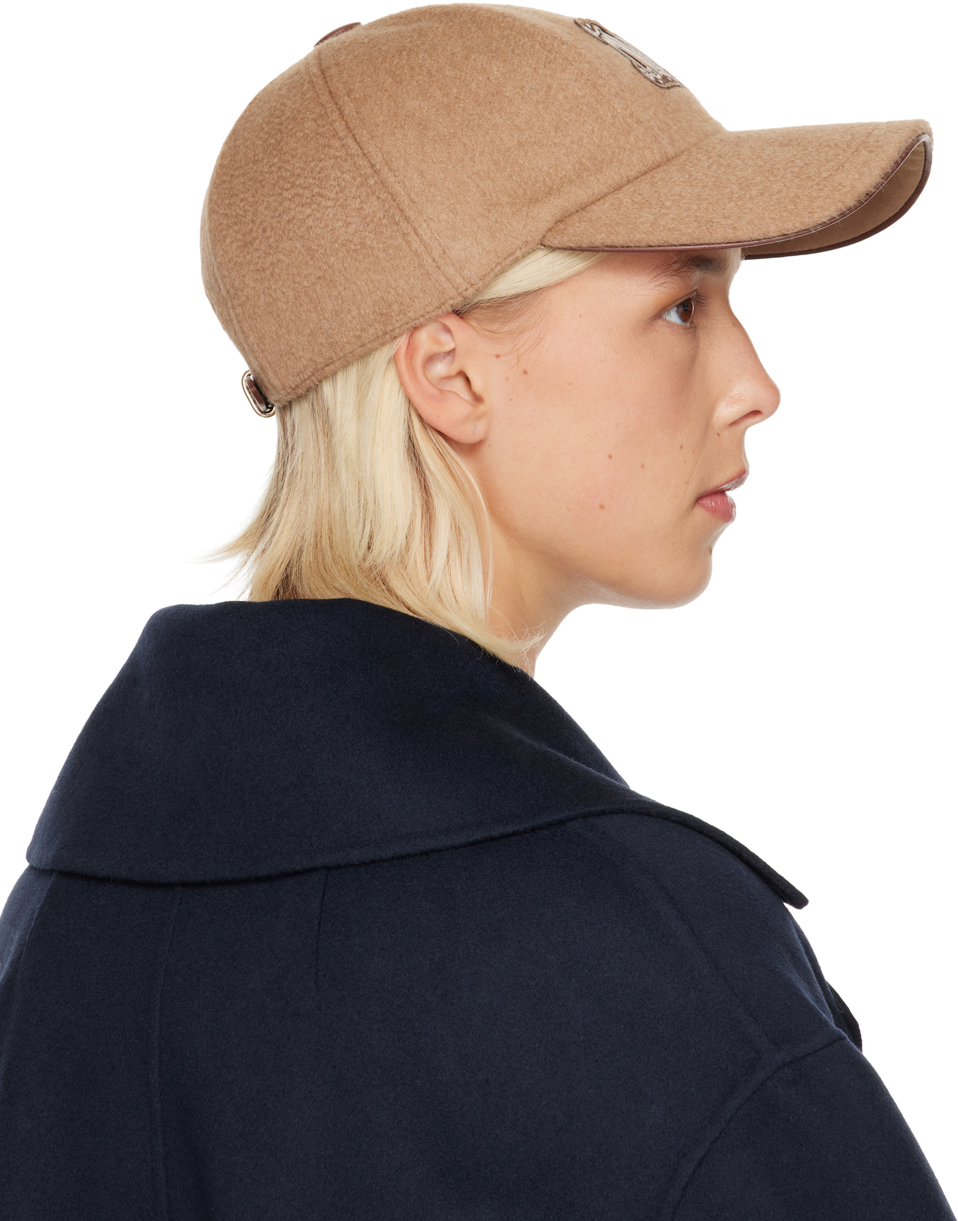 Max Mara - 탠 페도라 볼캡