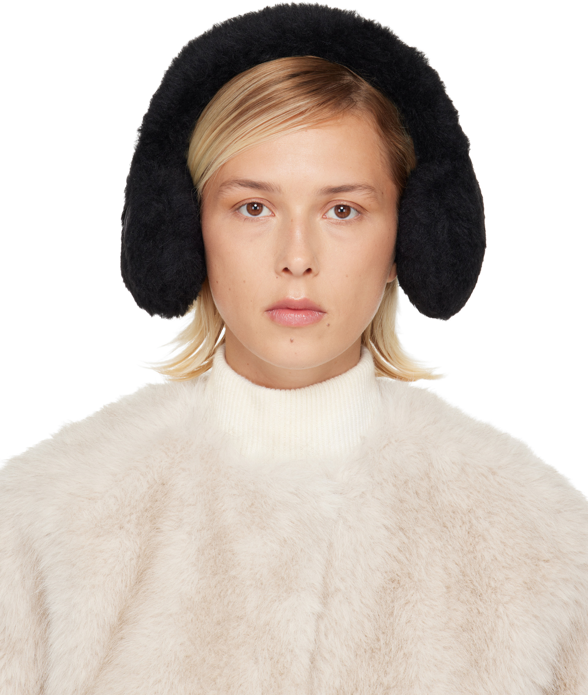 Max Mara: ブラック Muffy1 イヤーマフ | SSENSE 日本