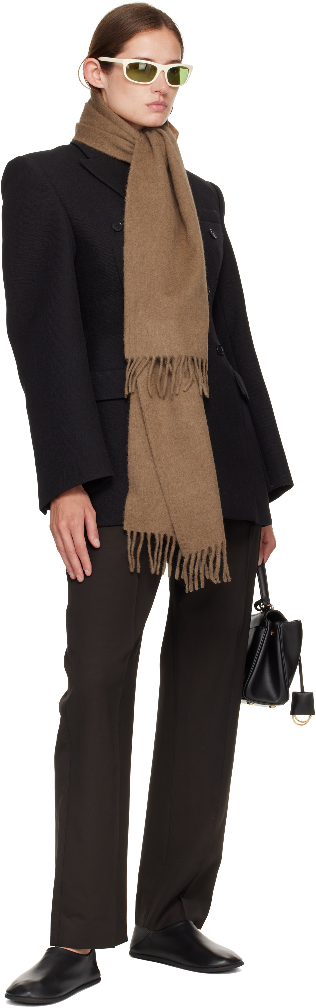 Max Mara - Écharpe Clara brun clair