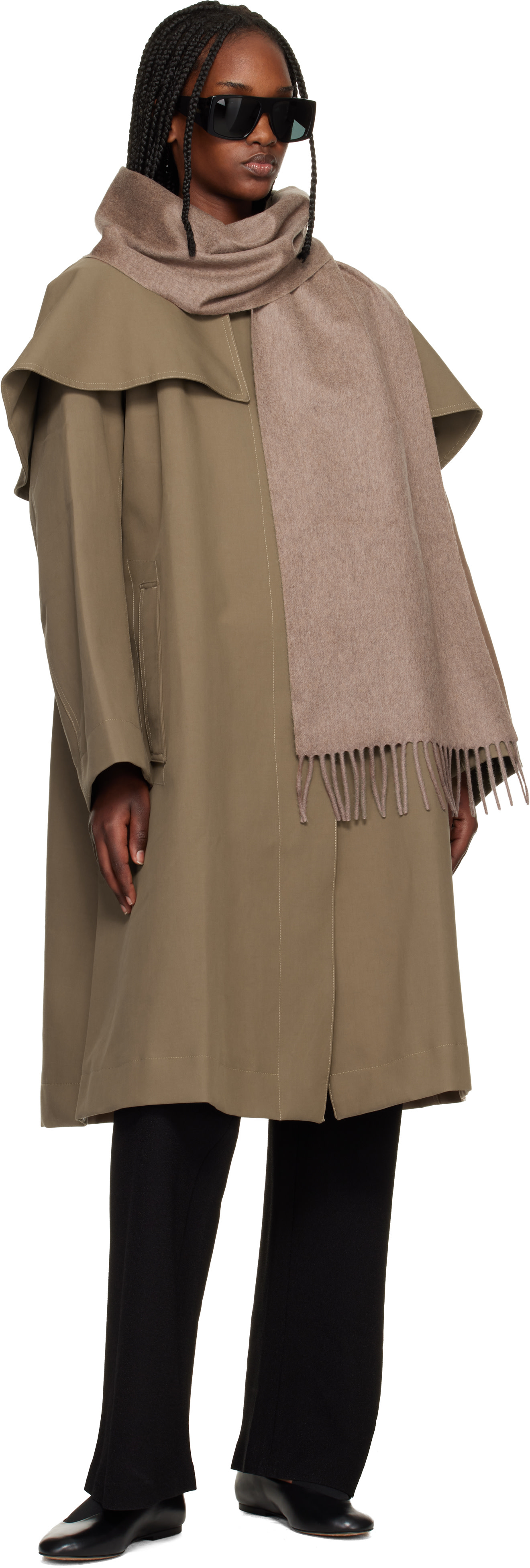 Max Mara - Écharpe Wsdalia brune