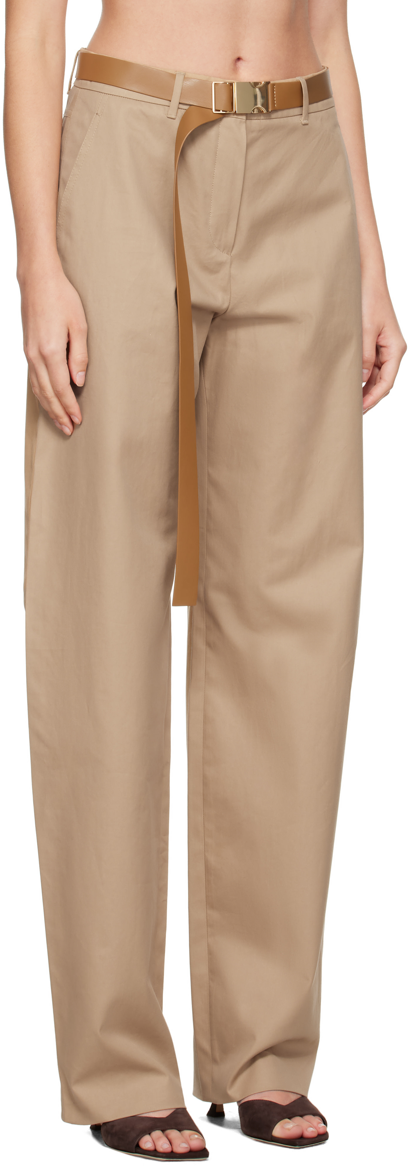 Max Mara - Pantalon Bleu beige
