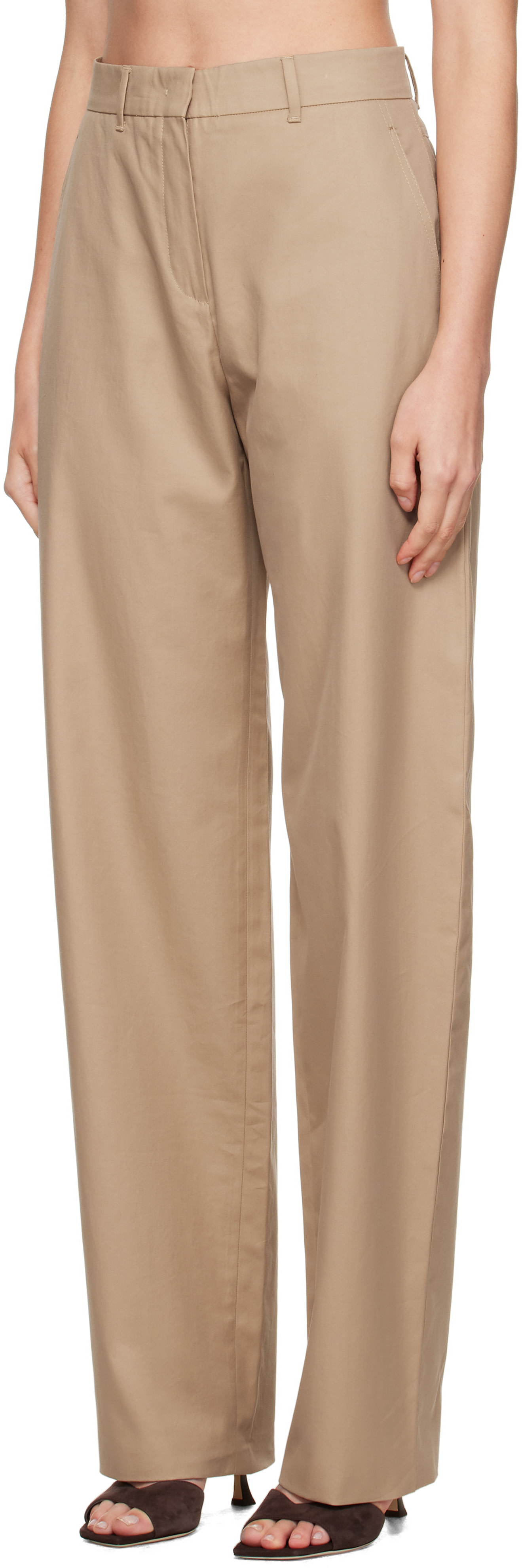 Max Mara - Pantalon Bleu beige