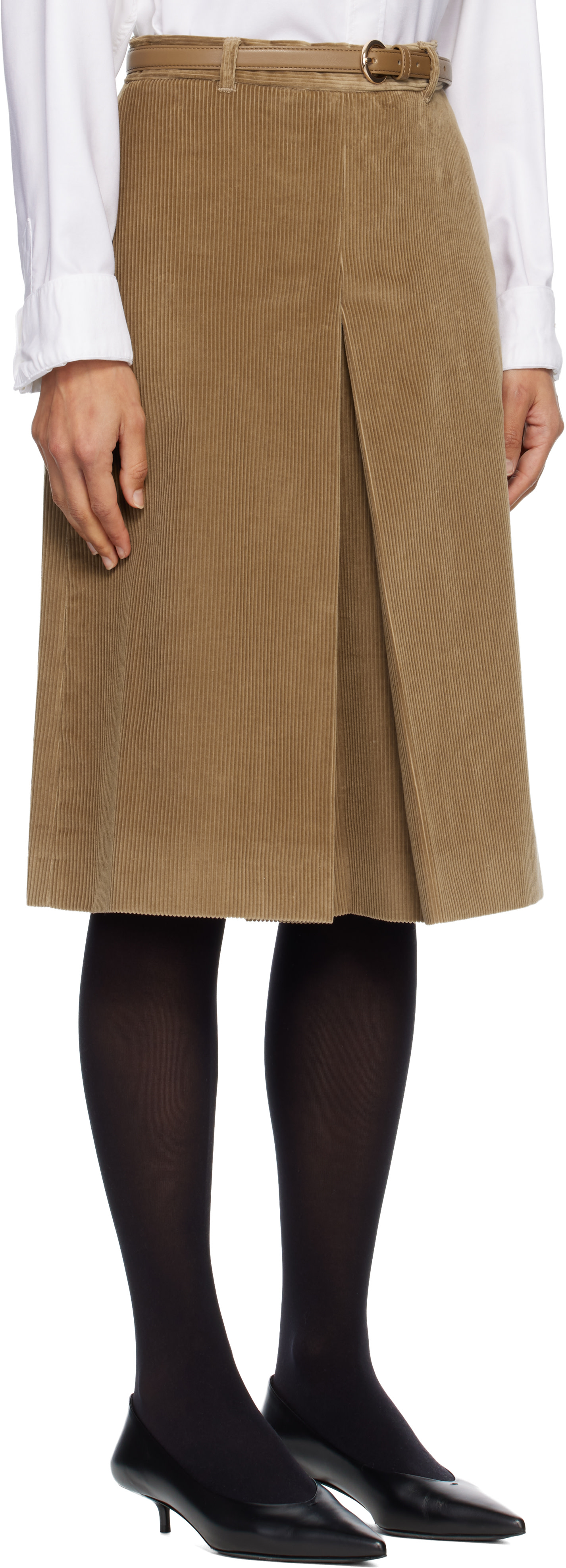 Max Mara - Short Fragore brun clair