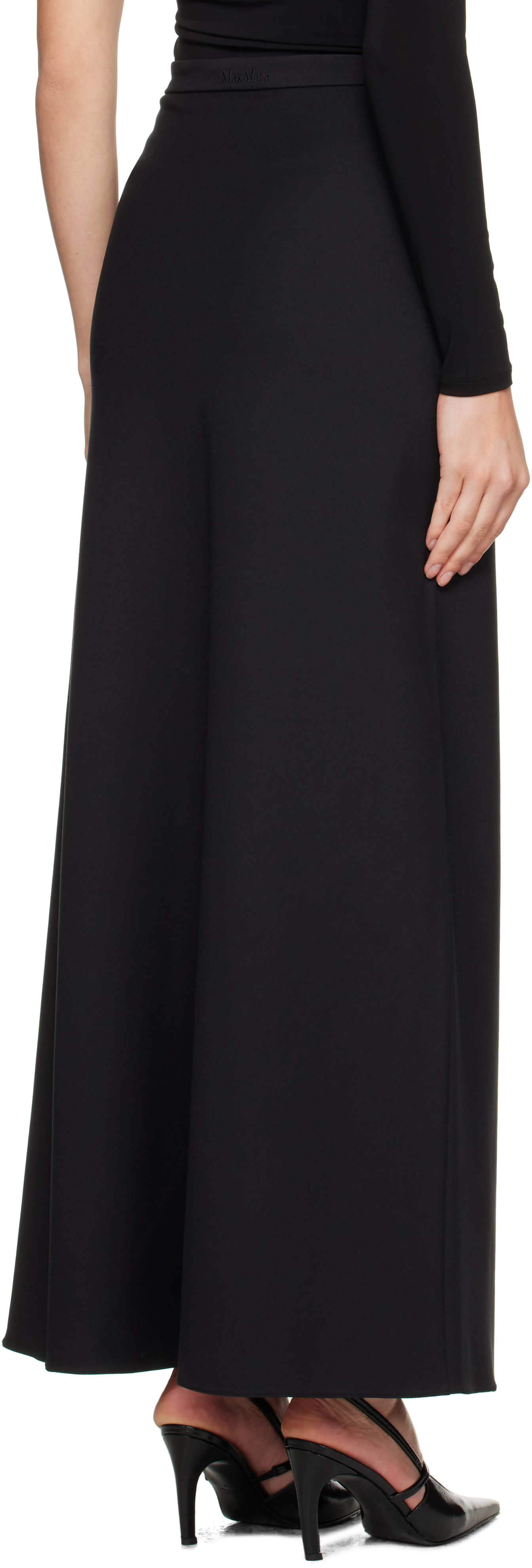 Max Mara - Jupe longue Vernice noire