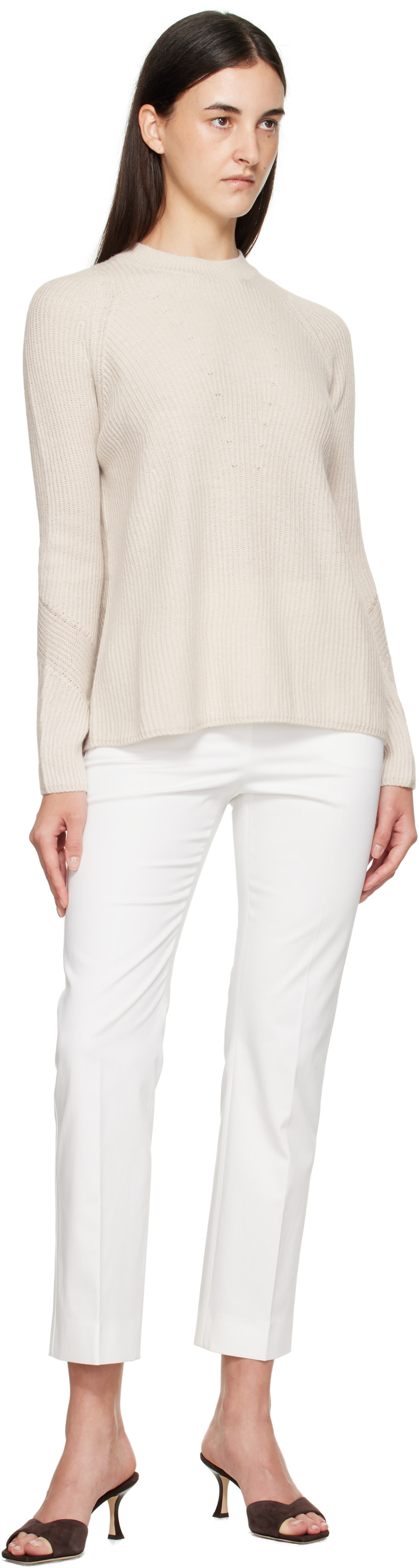 Max Mara - Pull Molveno blanc cassé
