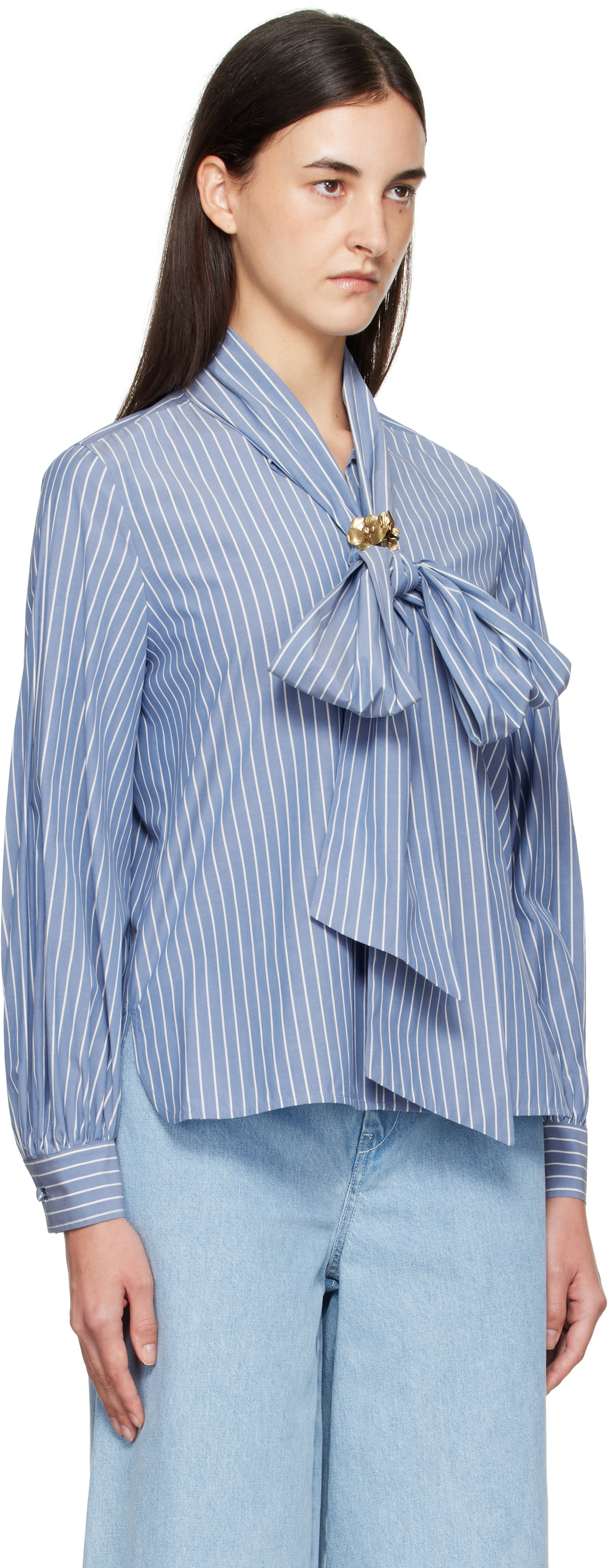 Max Mara - Chemise Disco bleue