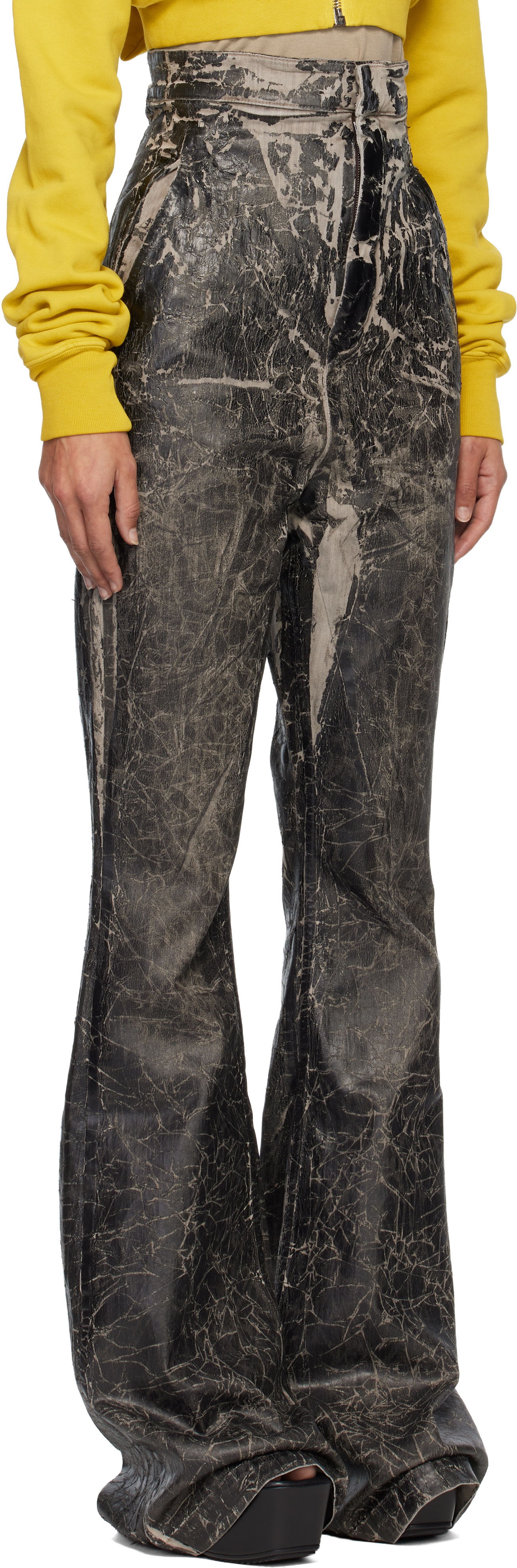 Rick Owens DRKSHDW: Black Concordians Dirt Bolan Jeans | SSENSE