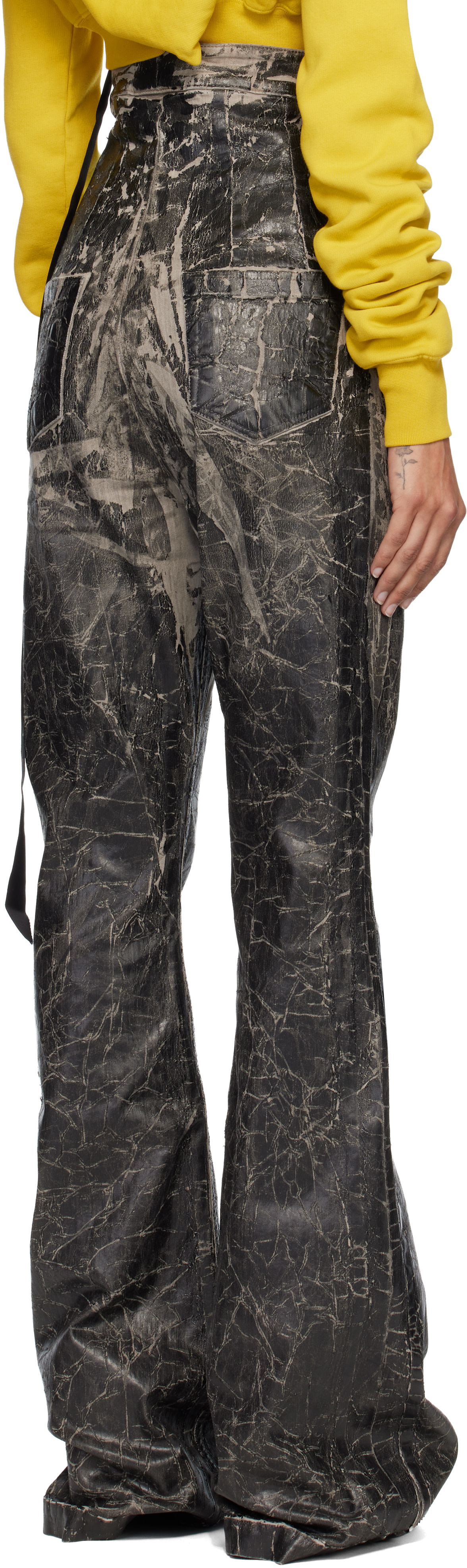 Rick Owens DRKSHDW: Black Concordians Dirt Bolan Jeans | SSENSE