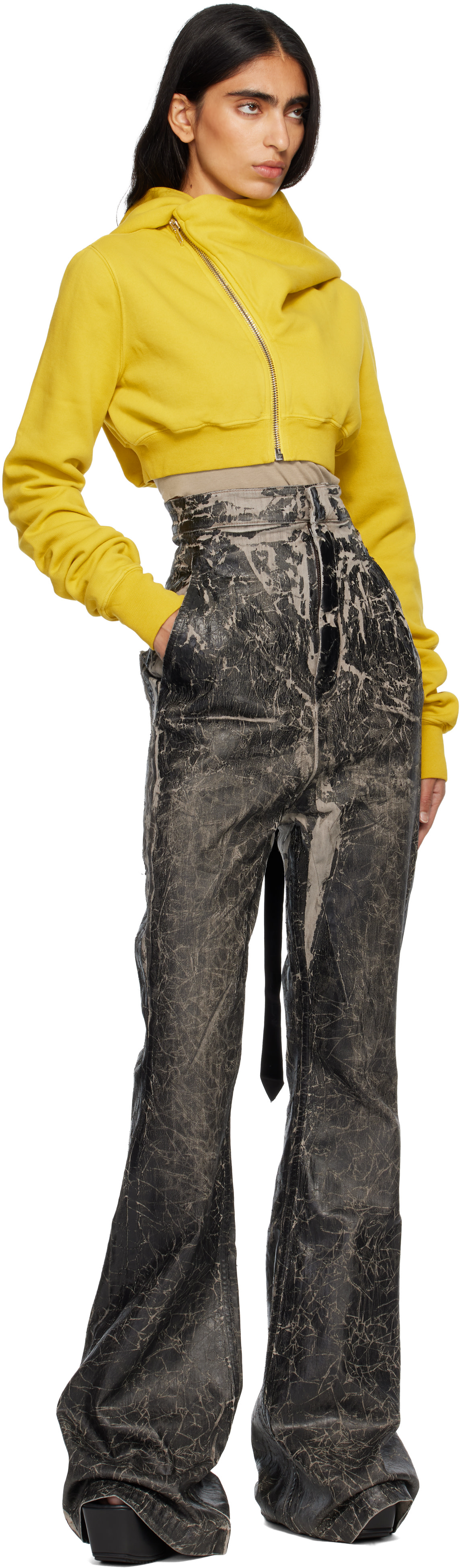 Rick Owens DRKSHDW: Black Concordians Dirt Bolan Jeans | SSENSE