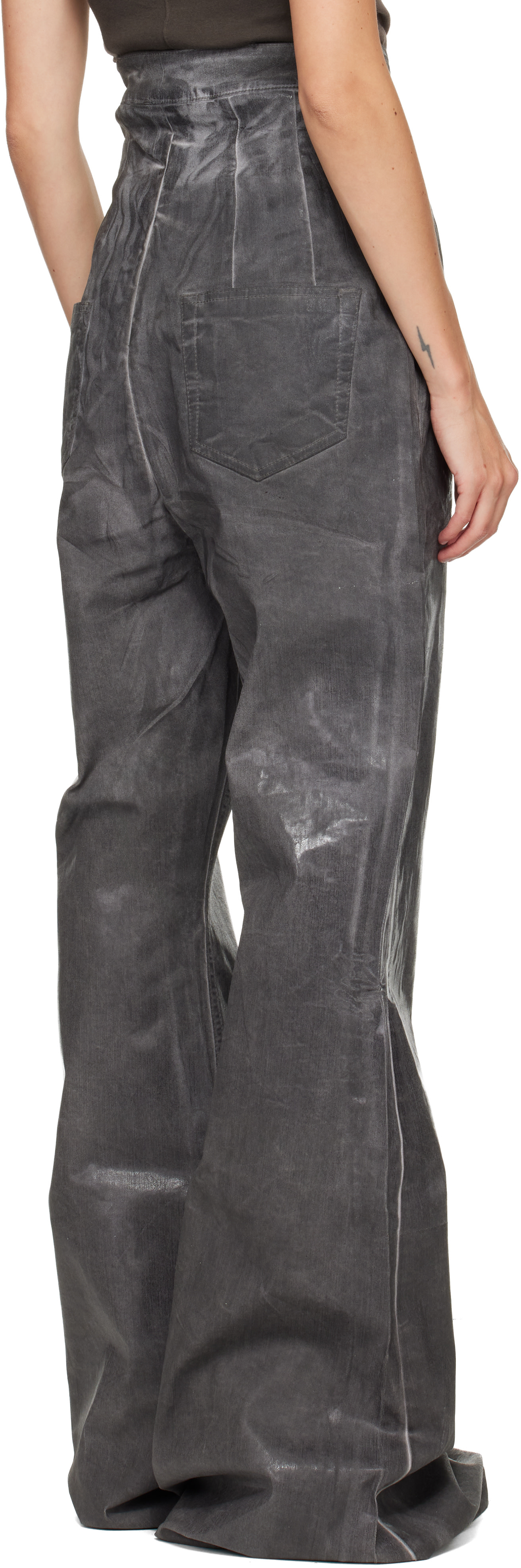 Rick Owens DRKSHDW: グレー Concordians Dirt Bolan ジーンズ
