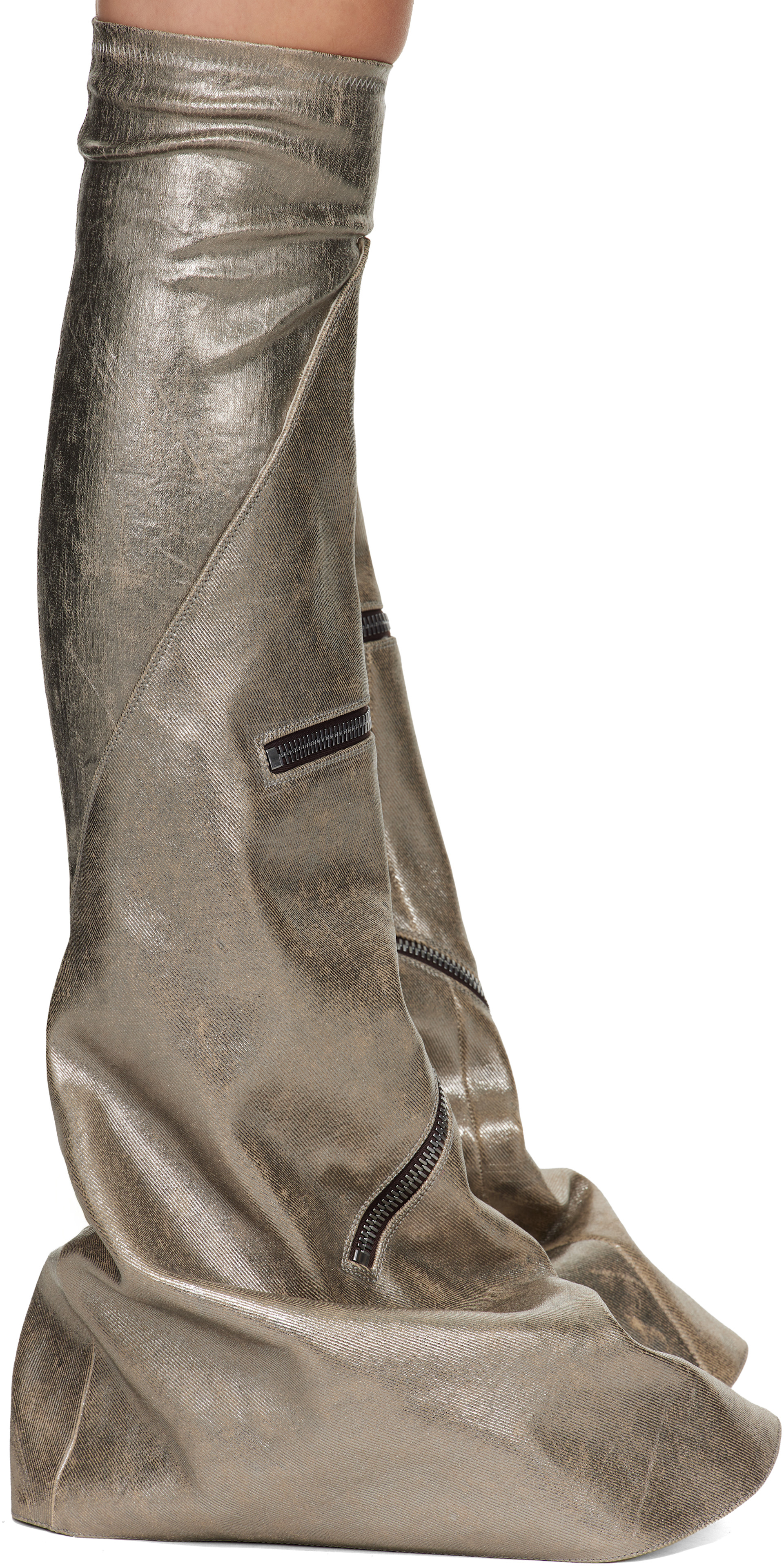 Rick Owens DRKSHDW: シルバー Concordians Cargo Fetish サイ 