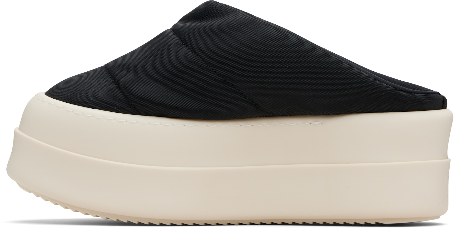 Rick Owens DRKSHDW: Black Concordians Mega Bumper Slip On Lunar