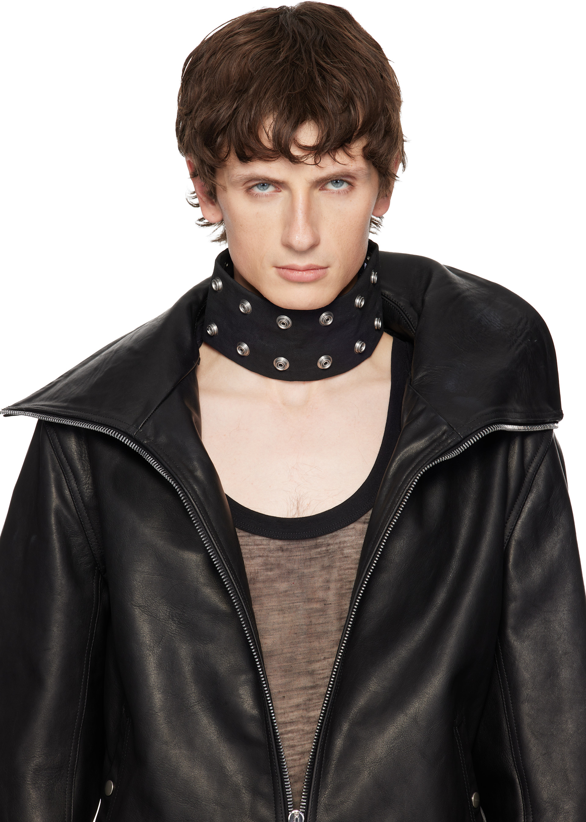 Rick Owens DRKSHDW: Concordians Strobe 颈环| SSENSE 中国