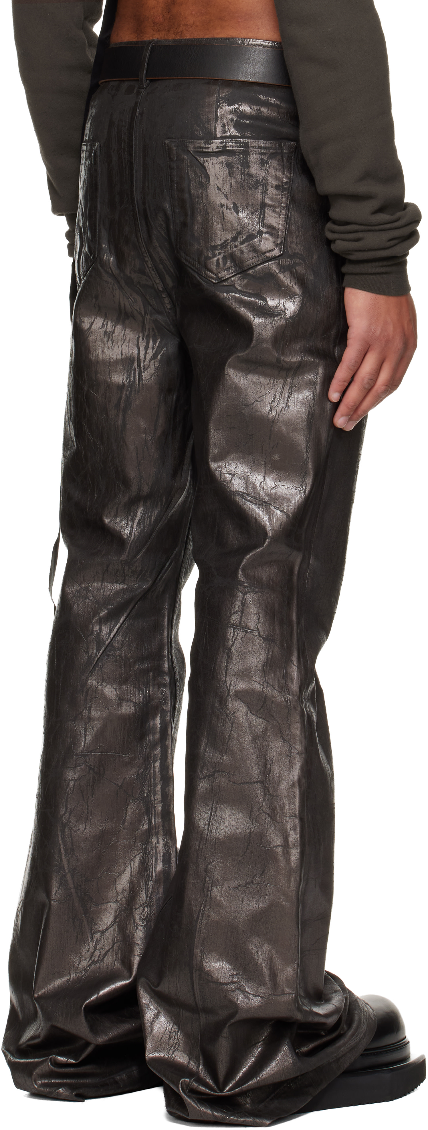Rick Owens DRKSHDW: グレー Concordians Bolan ブーツカット ジーンズ