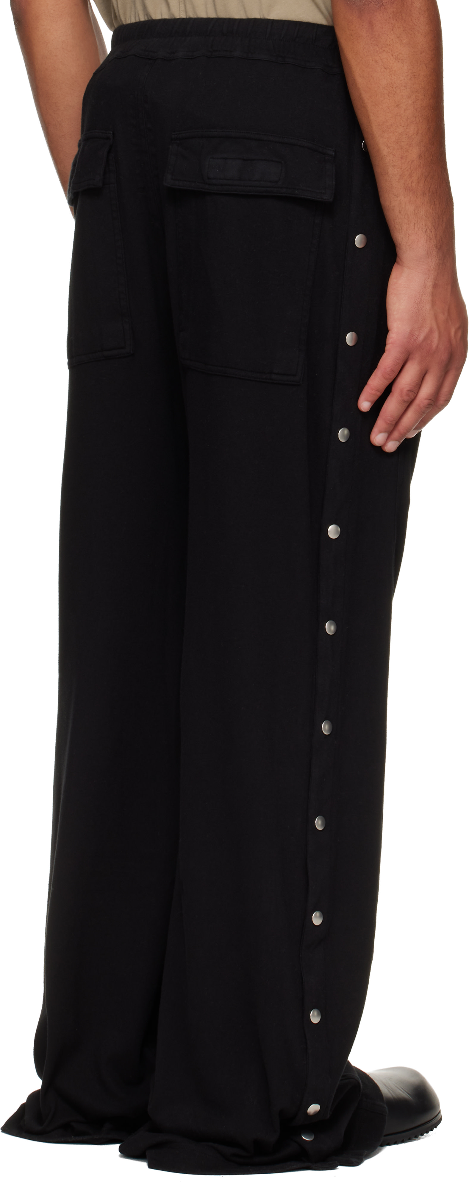 Rick Owens DRKSHDW: Black Concordians Pusher Sweatpants | SSENSE
