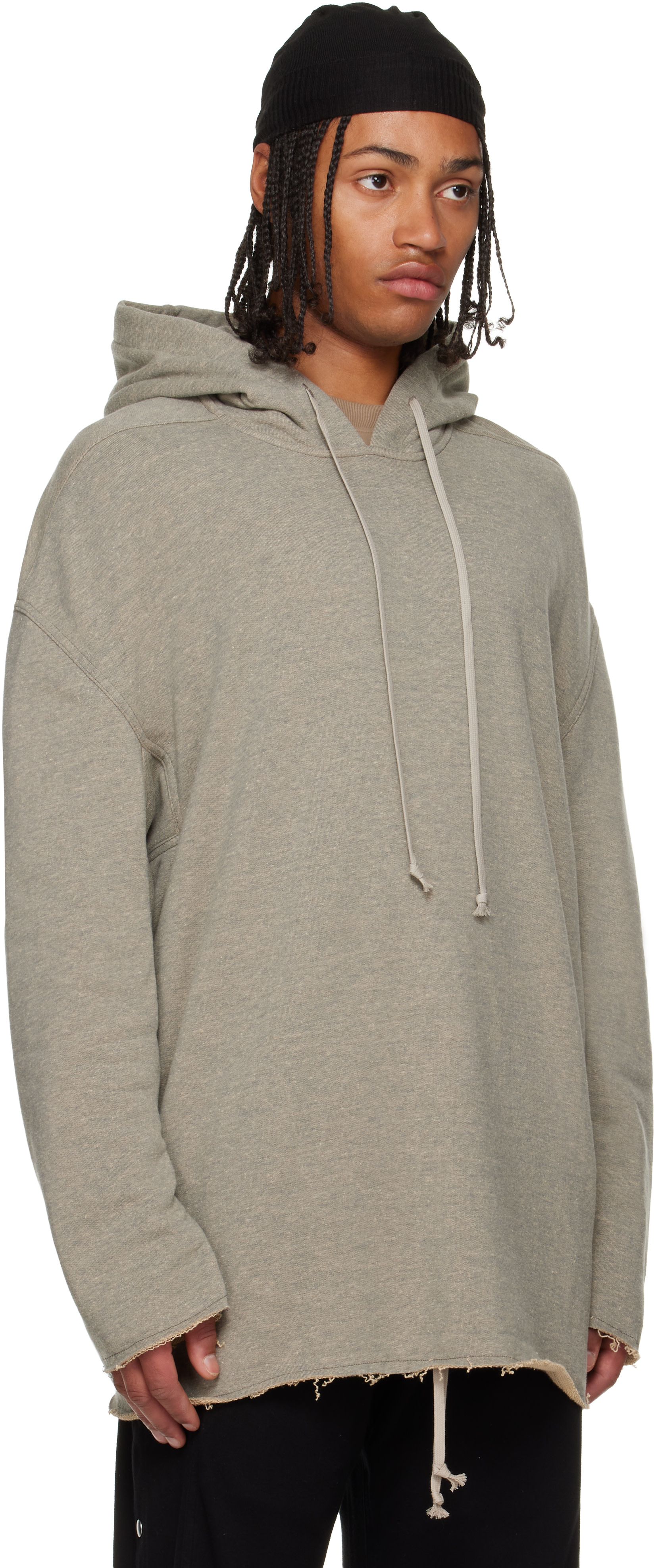 Rick Owens DRKSHDW: Gray Concordians Peter Hoodie | SSENSE