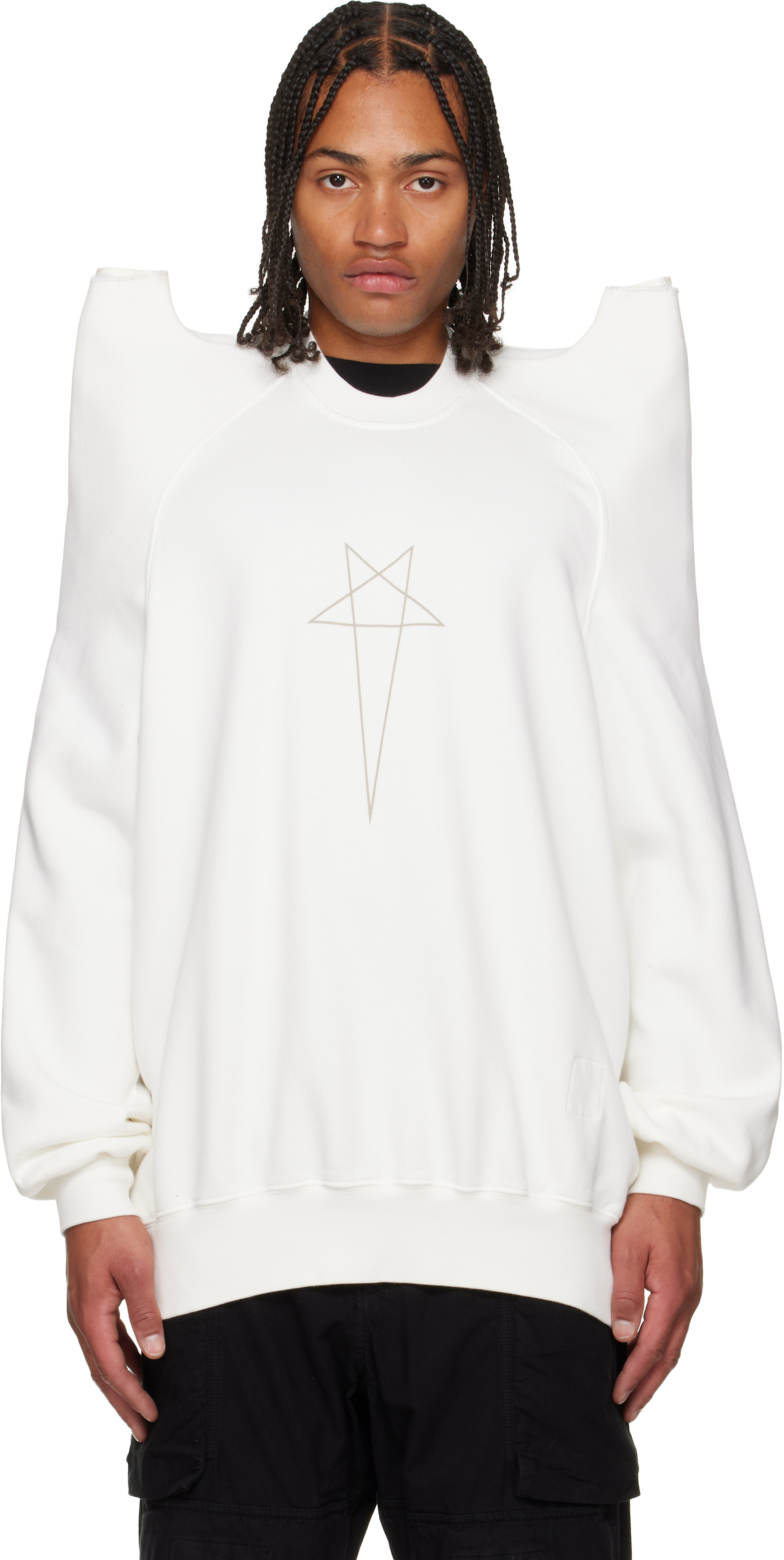 Rick Owens DRKSHDW: オフホワイト Concordians Tecsweat スウェット 