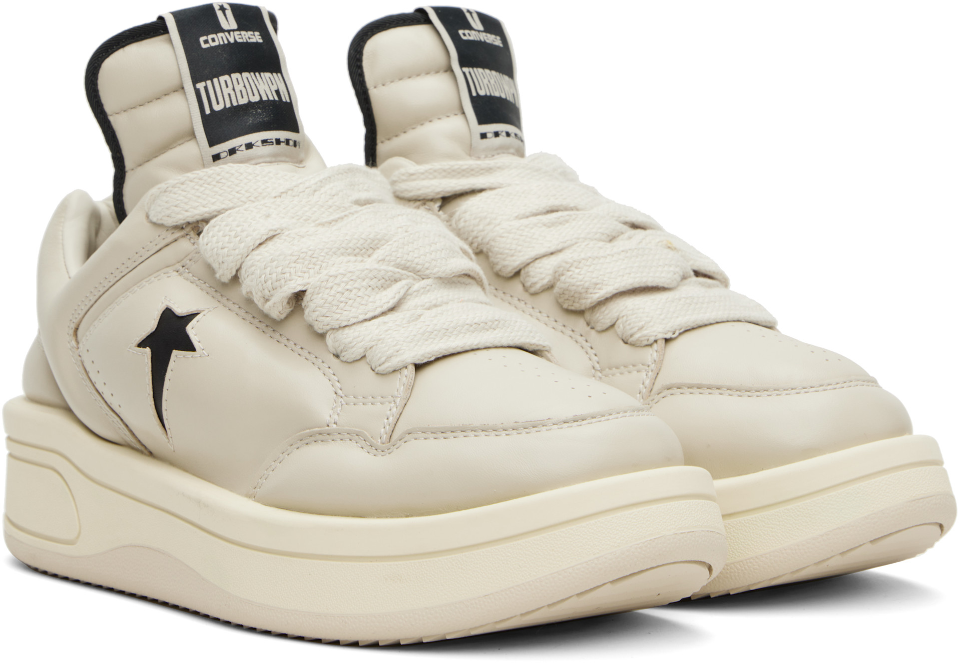 Rick Owens DRKSHDW: Off-White Converse Edition TURBOWPN Ox Rick Owens DRKSHDW: Off-White Converse Edition TURBOWPN Ox