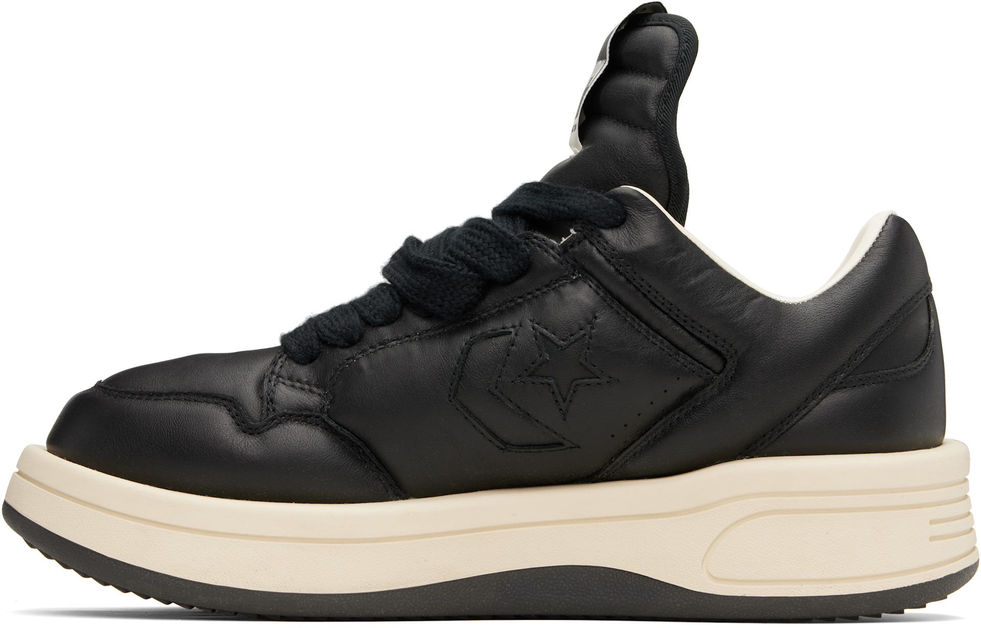 Rick Owens DRKSHDW: Black Converse Edition TURBOWPN Ox Sneakers