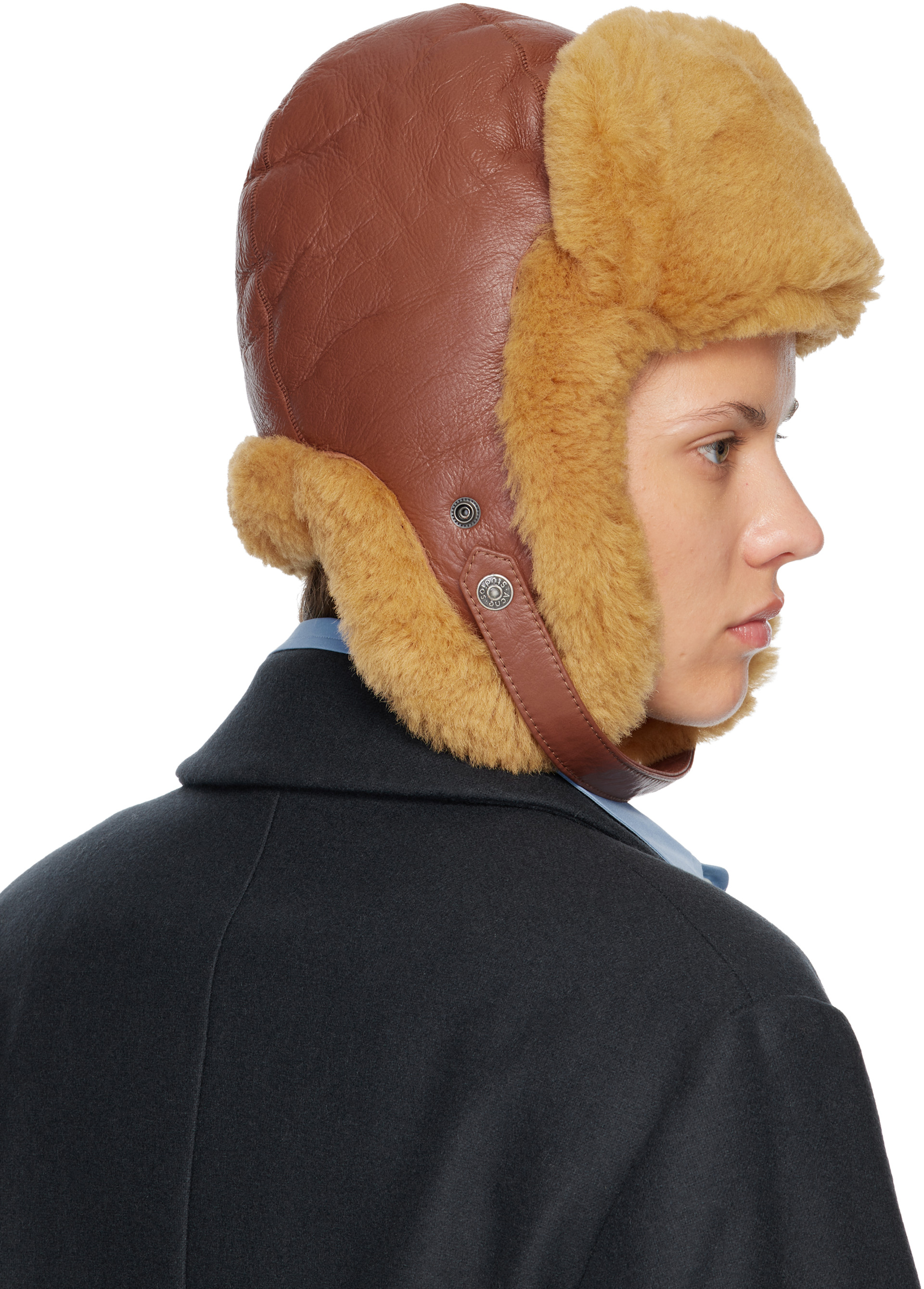 Acne Studios - Brown Shearling Hat