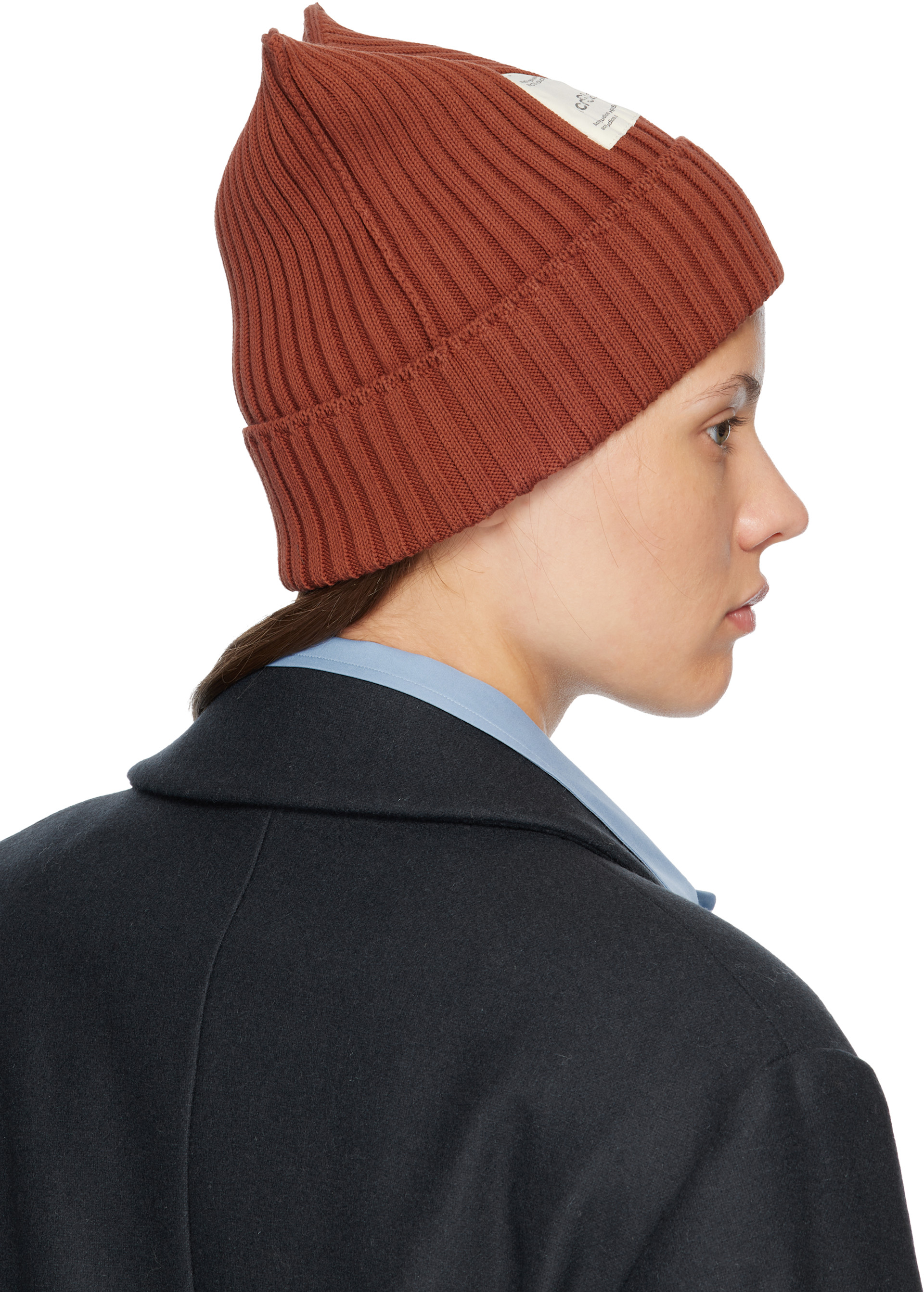 Acne Studios - Red Ribbed Beanie