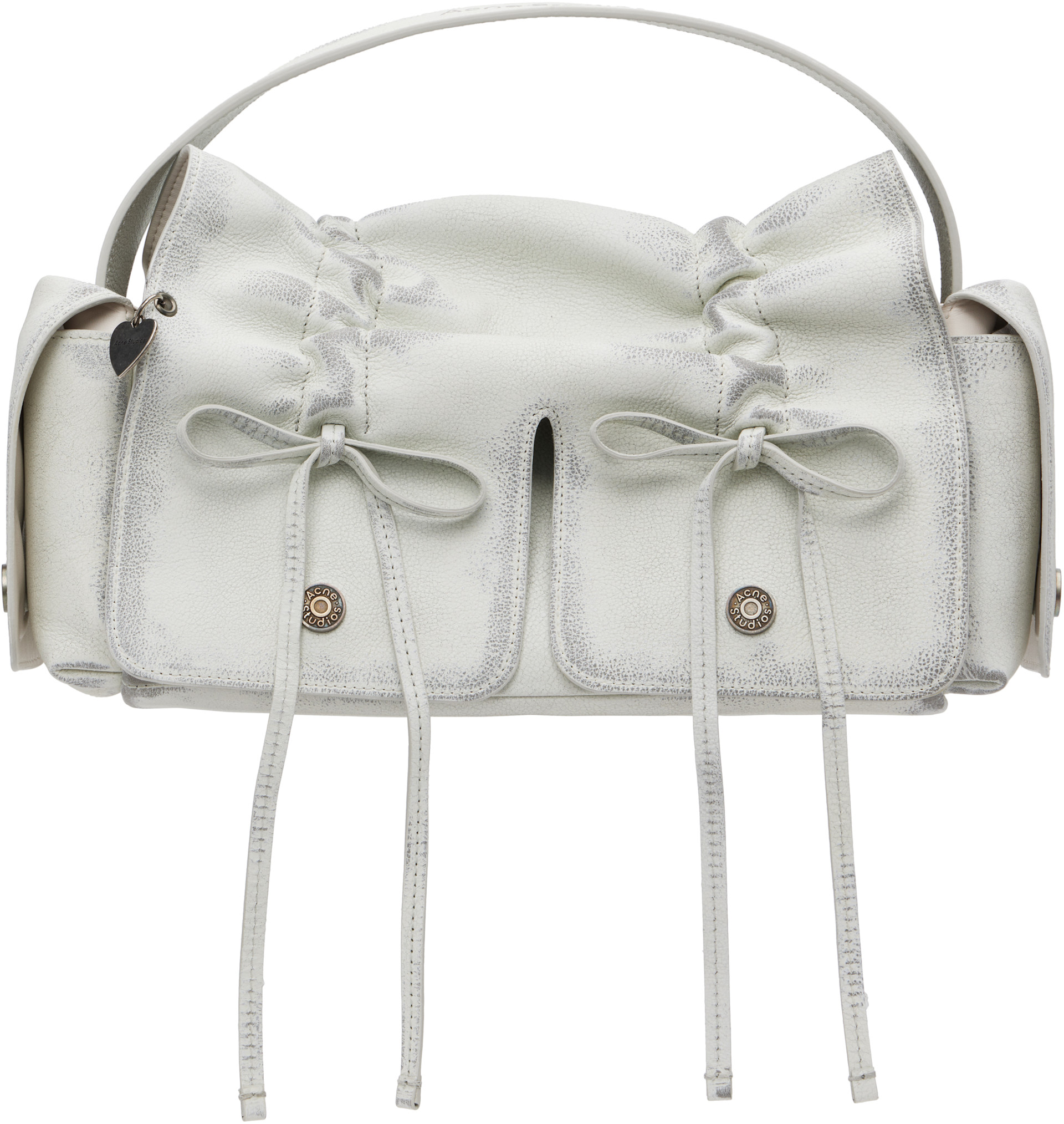 Acne Studios: White Multipocket Bag | SSENSE