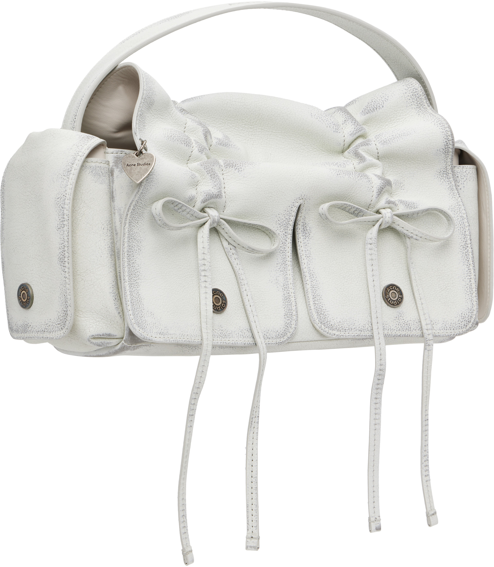 Acne Studios: White Multipocket Bag | SSENSE