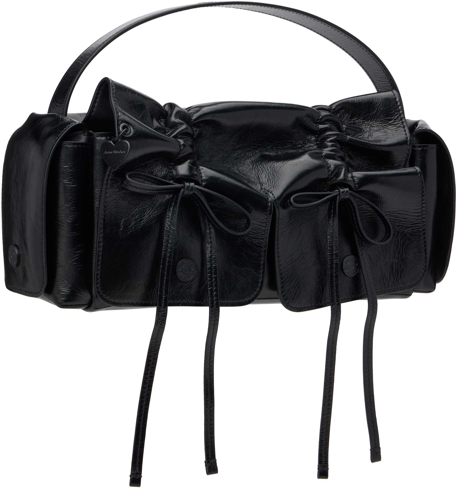 Acne Studios: Black Multipocket Bag | SSENSE Canada