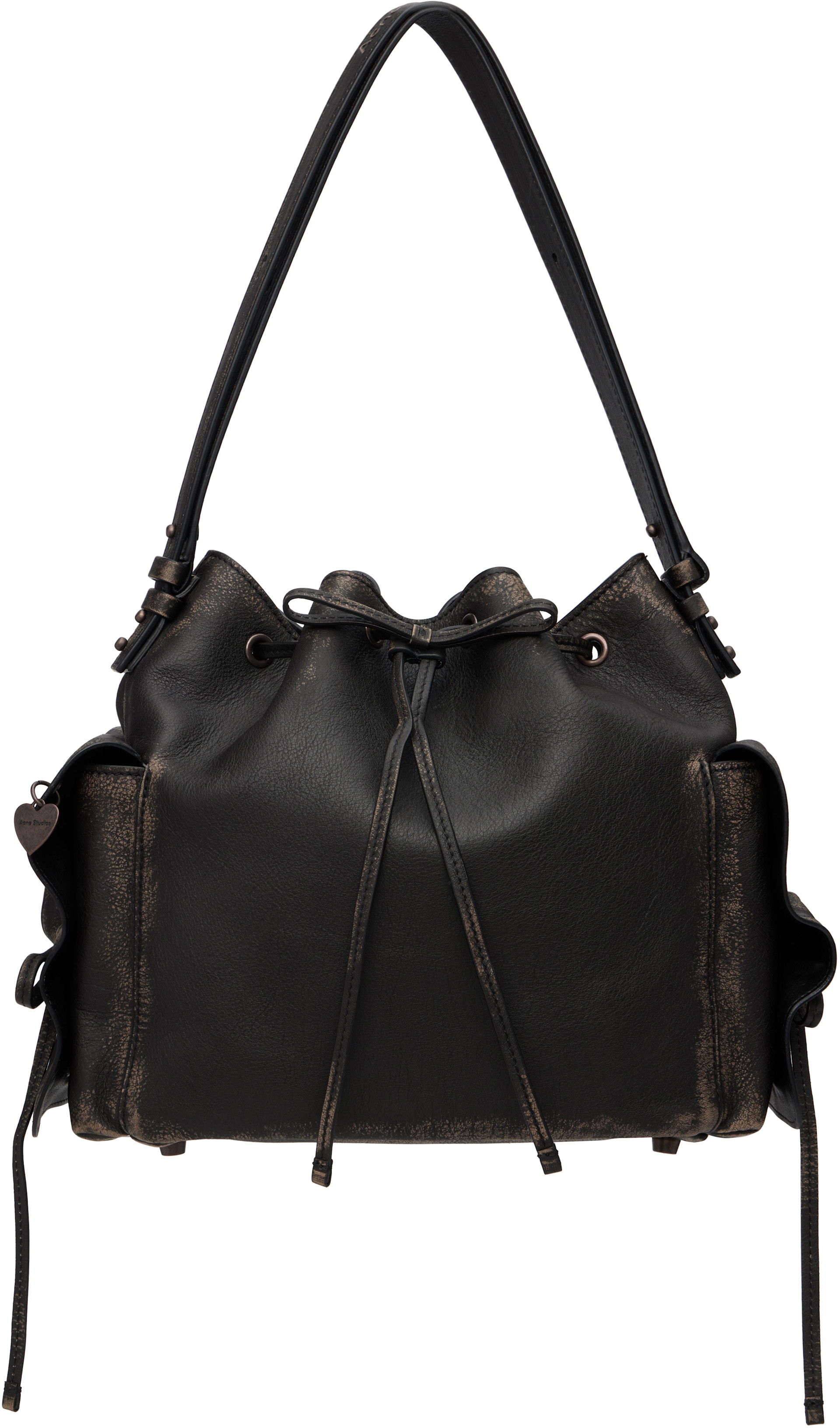 Acne Studios: Brown Multipocket Bucket Bag | SSENSE