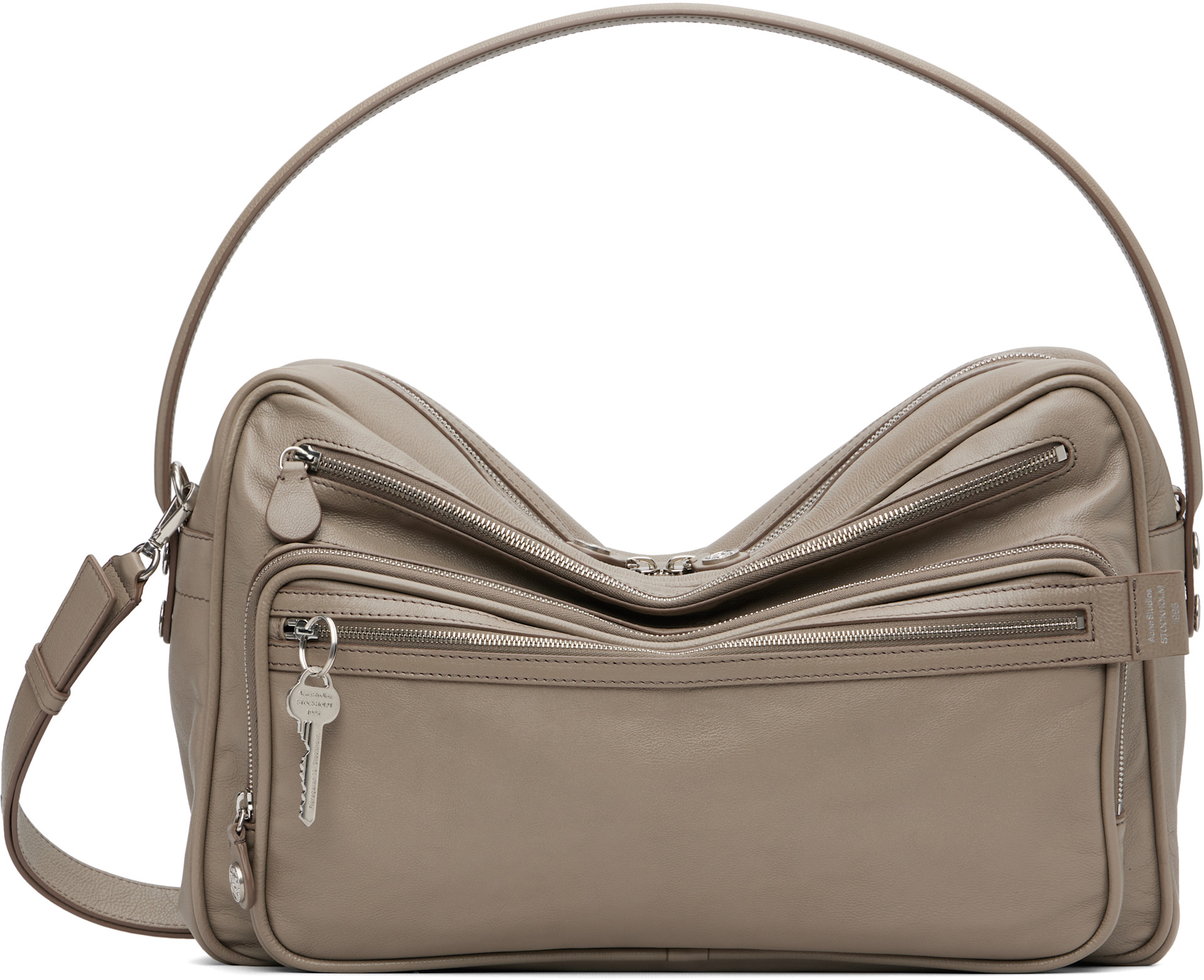 Acne Studios - Sac caméra porté épaule Camero gris