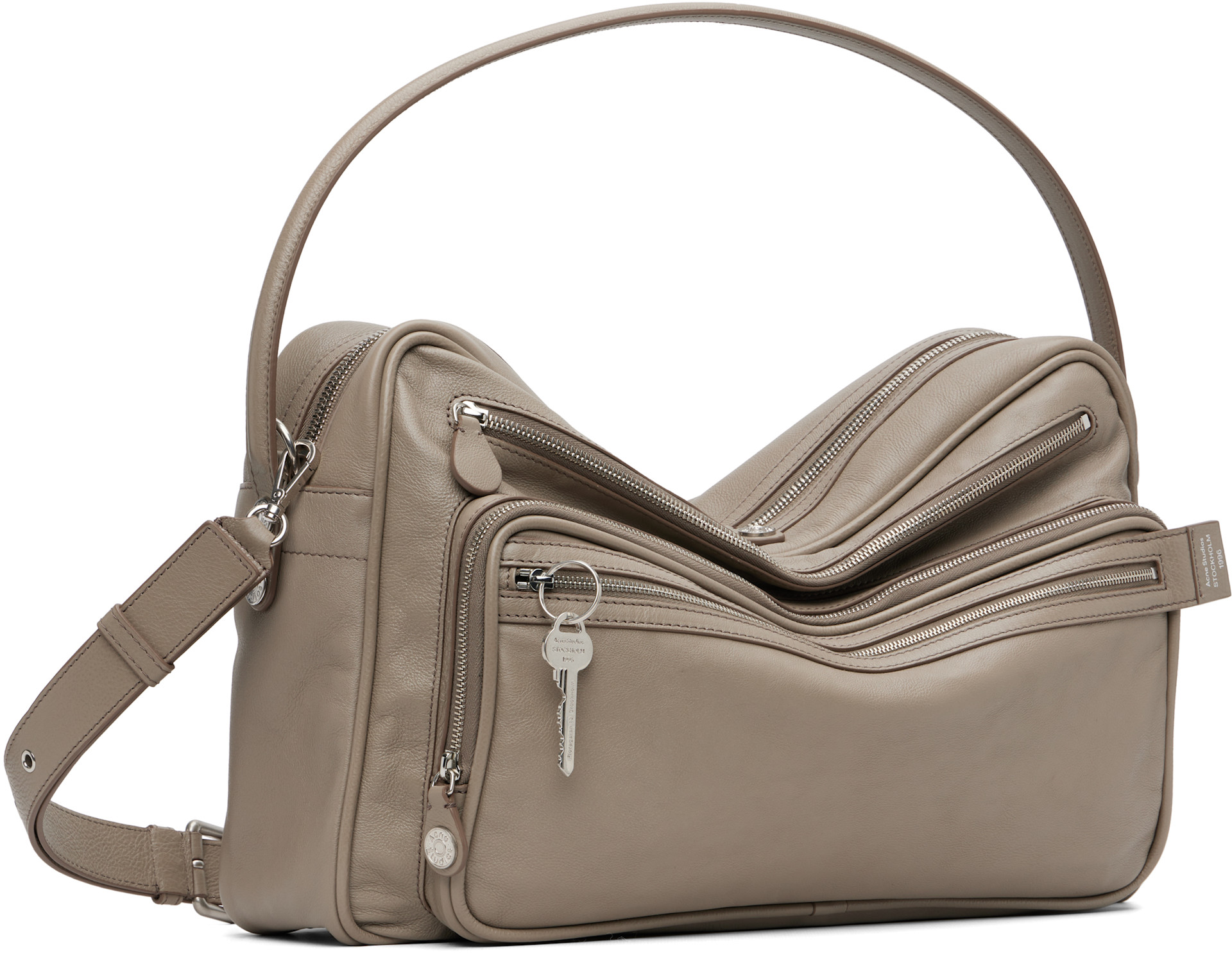Acne Studios - Sac caméra porté épaule Camero gris