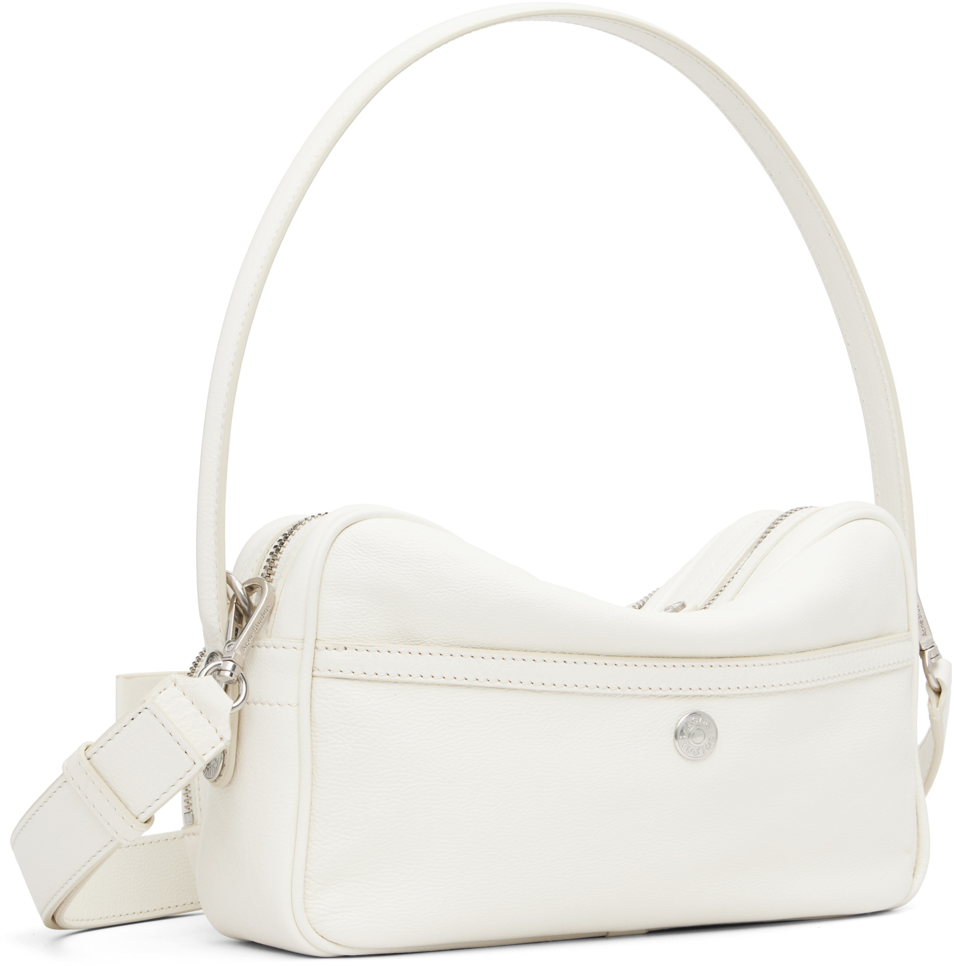 Acne Studios: Off-White Camero Party Shoulder Bag | SSENSE Acne Studios: Off-White Camero Party Shoulder Bag | SSENSE