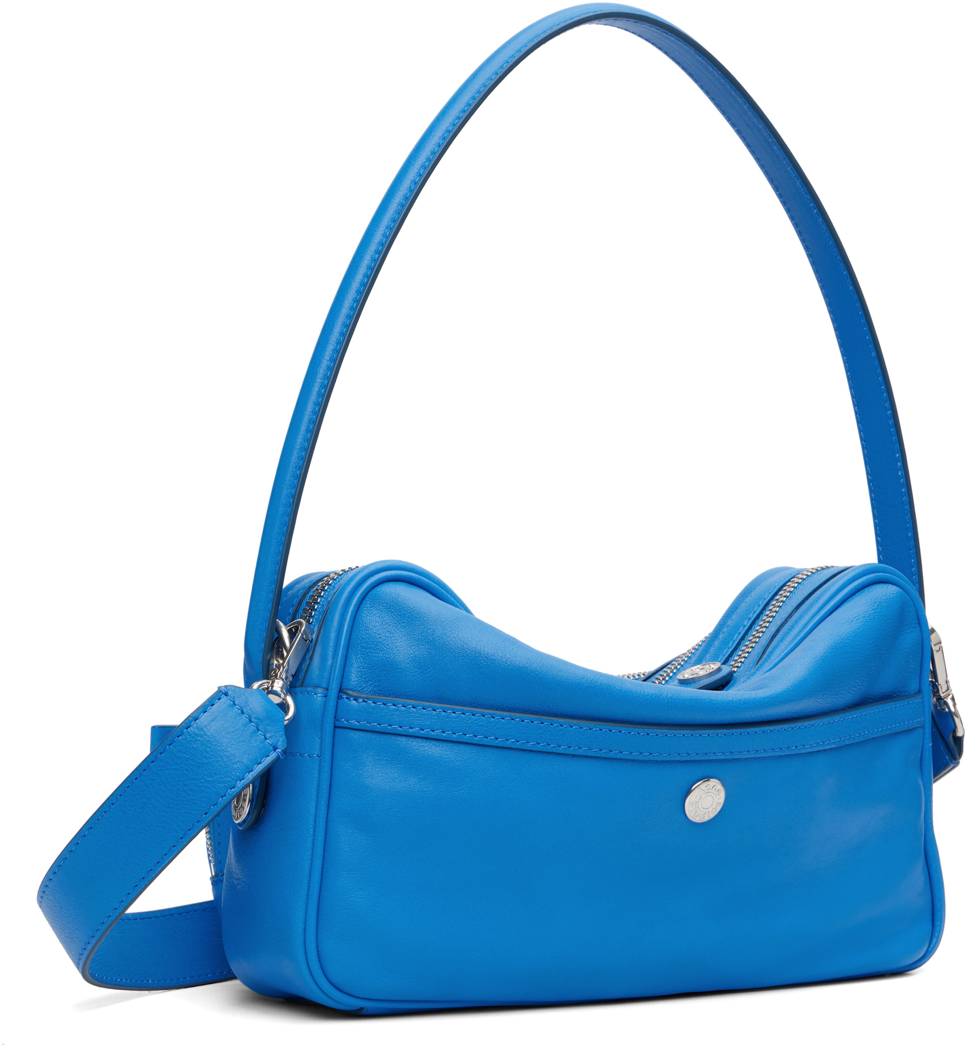 Acne Studios: Blue Camero Party Shoulder Bag | SSENSE