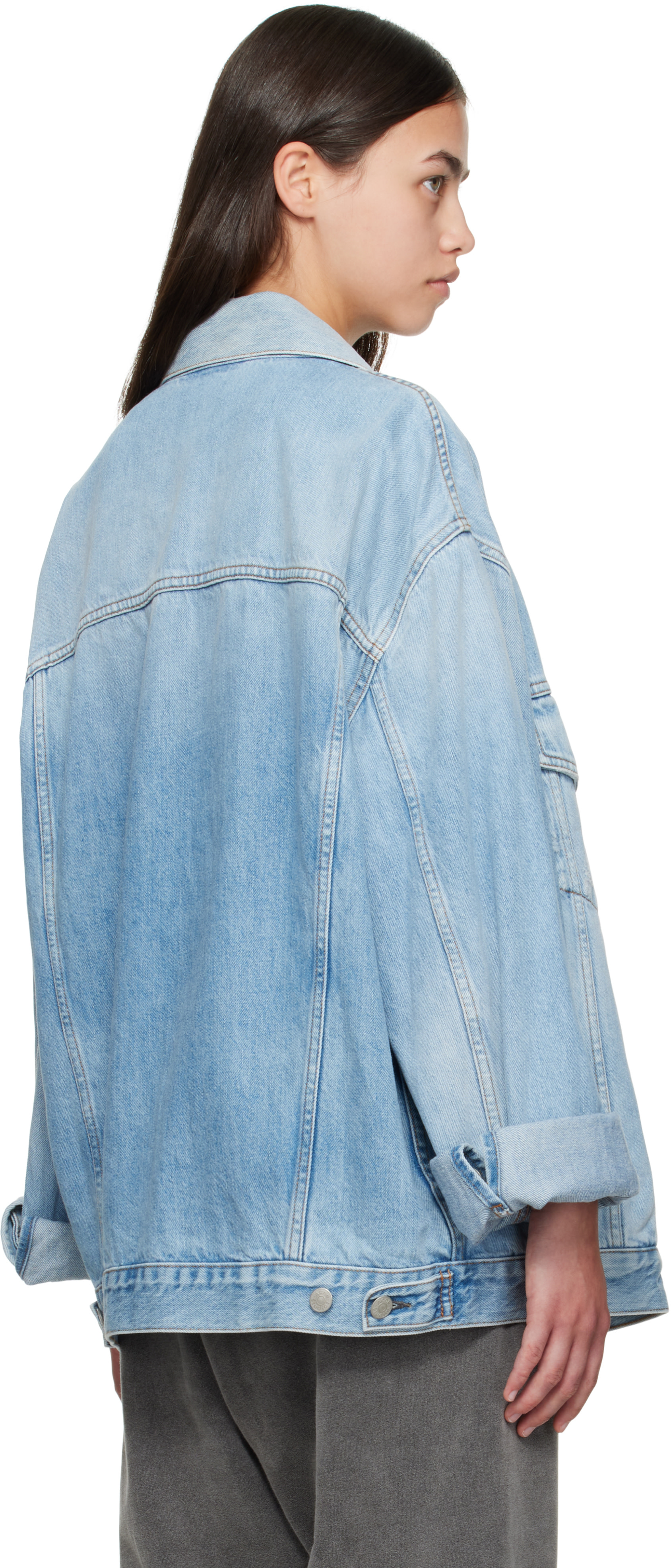 Acne Studios - Blouson surdimensionné bleu en denim