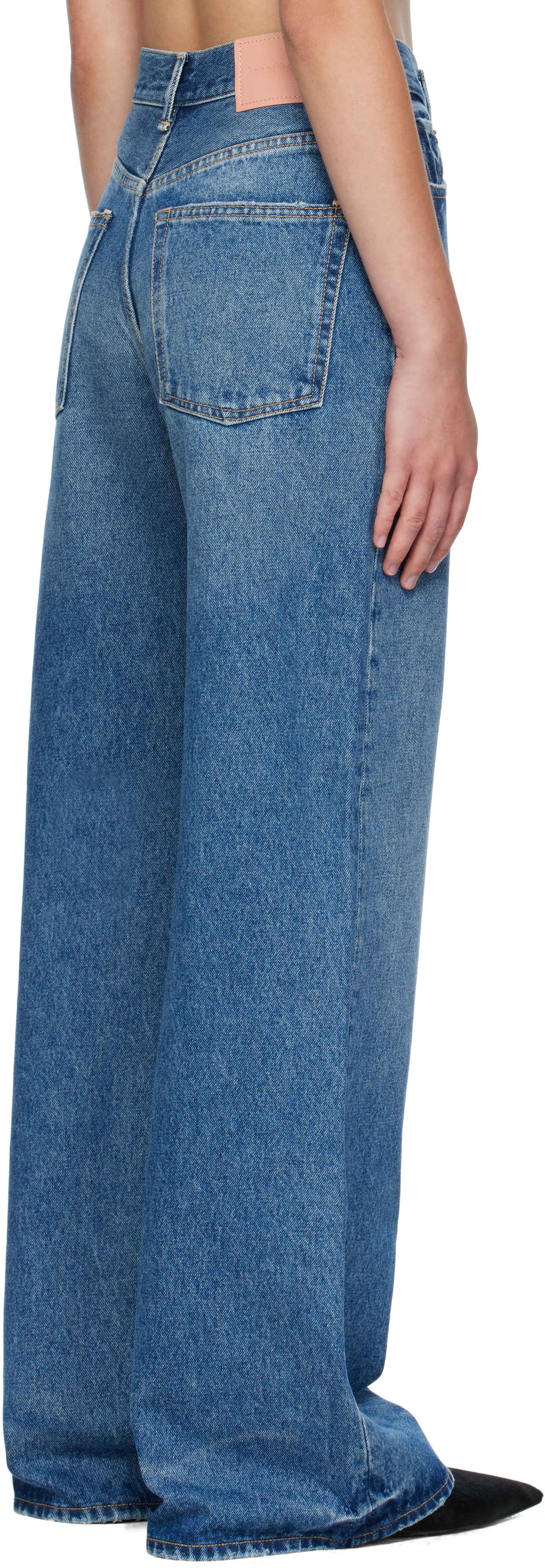 Acne Studios: ブルー 2022F レギュラーフィット ジーンズ | SSENSE 日本