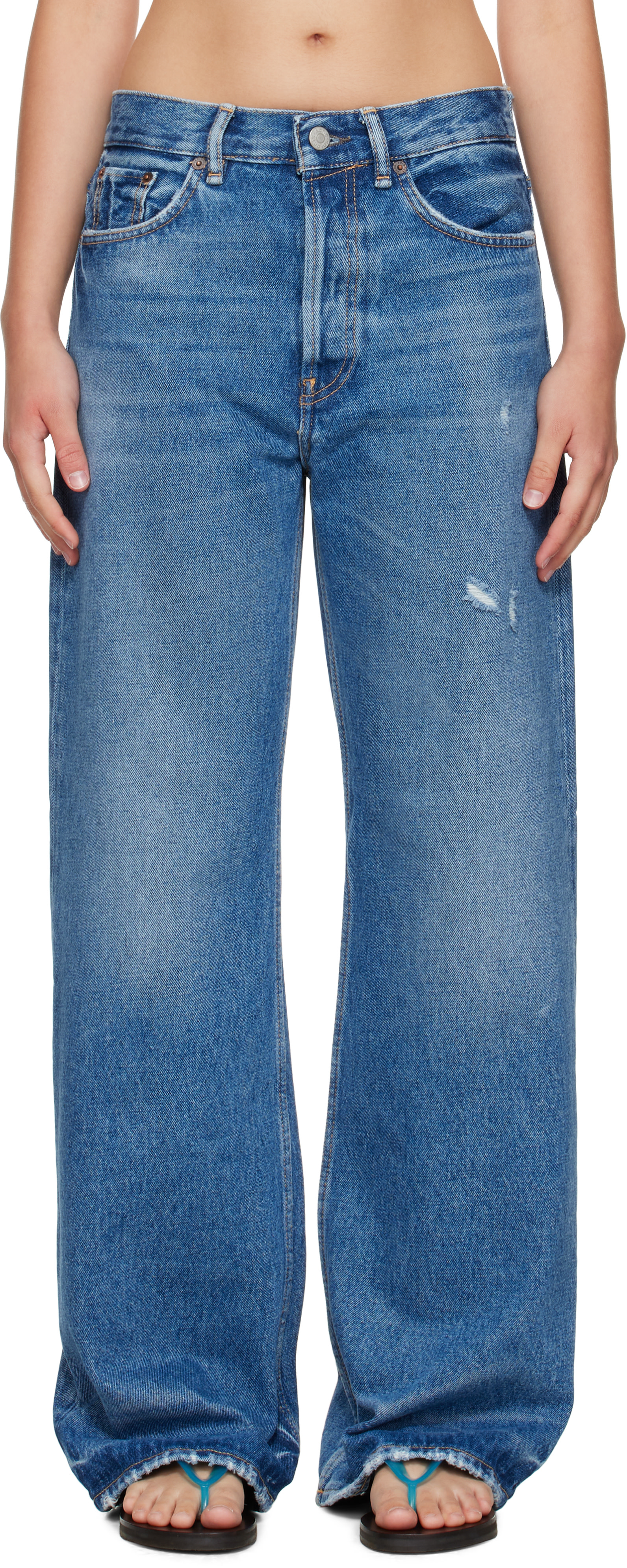 Acne Studios - Jean 2021F bleu à coupe classique