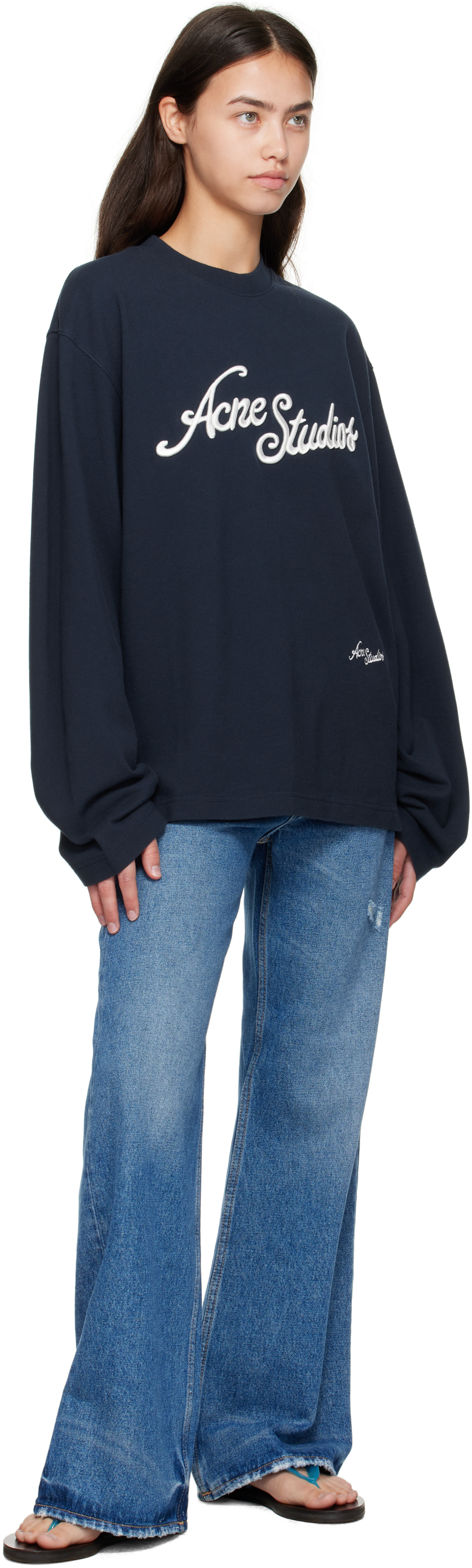 Acne Studios - Jean 2021F bleu à coupe classique